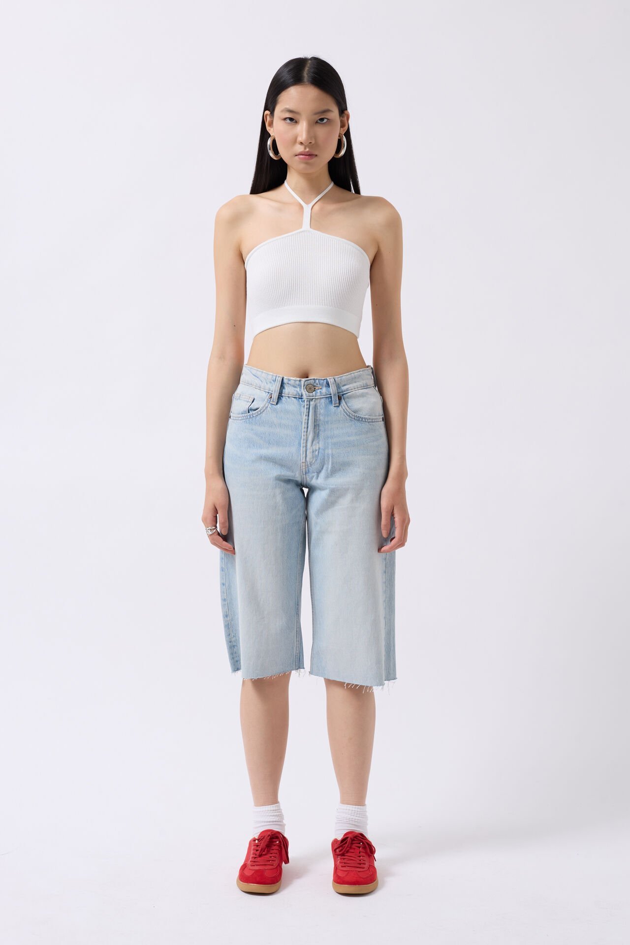 Toptan Pencere Detay Fitilli Ekru Crop