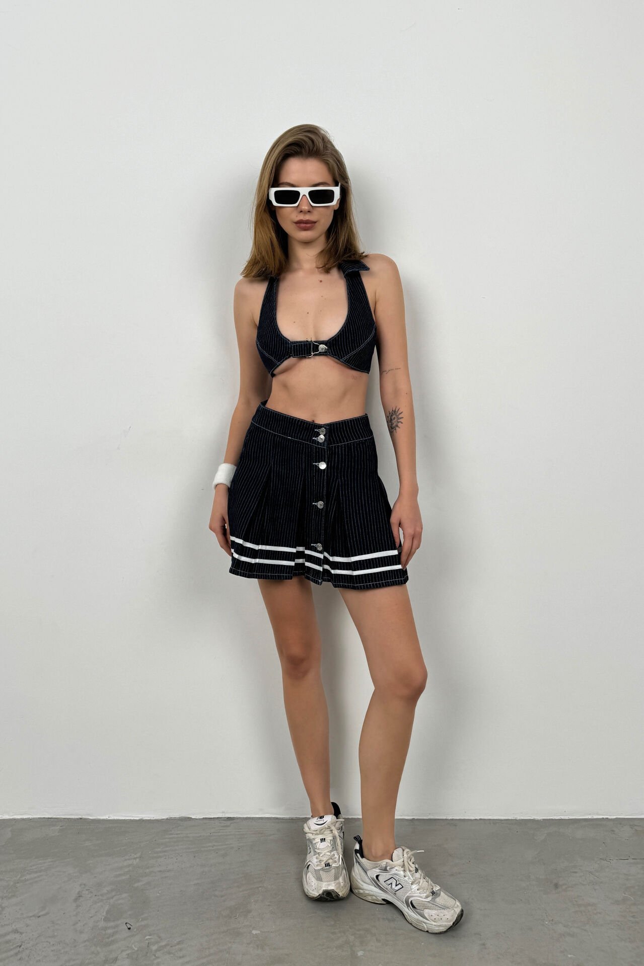 Toptan Polo Yaka Mavi Tiny Crop