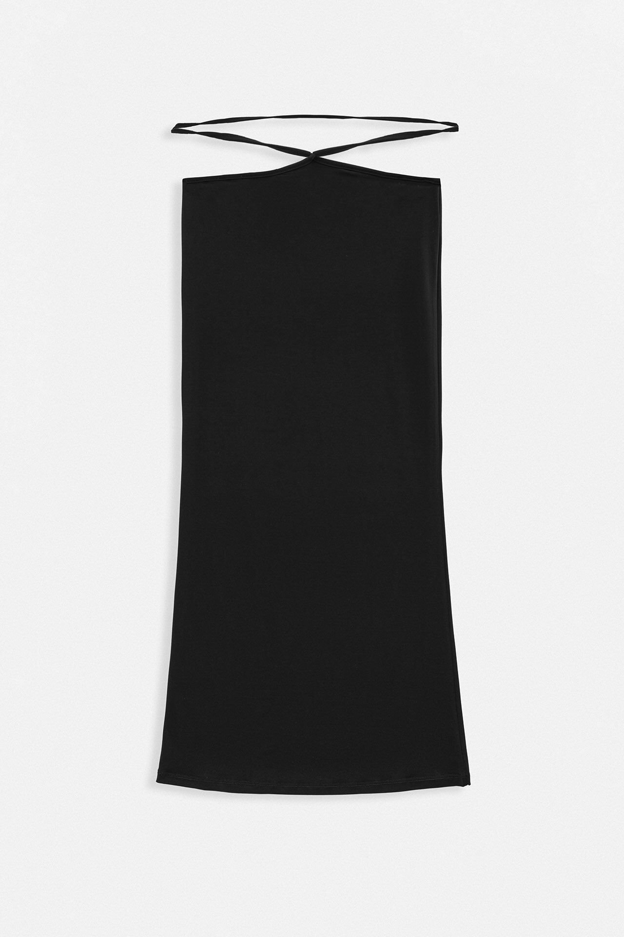 Wholesale Waist Tie Maxi Black Skirt