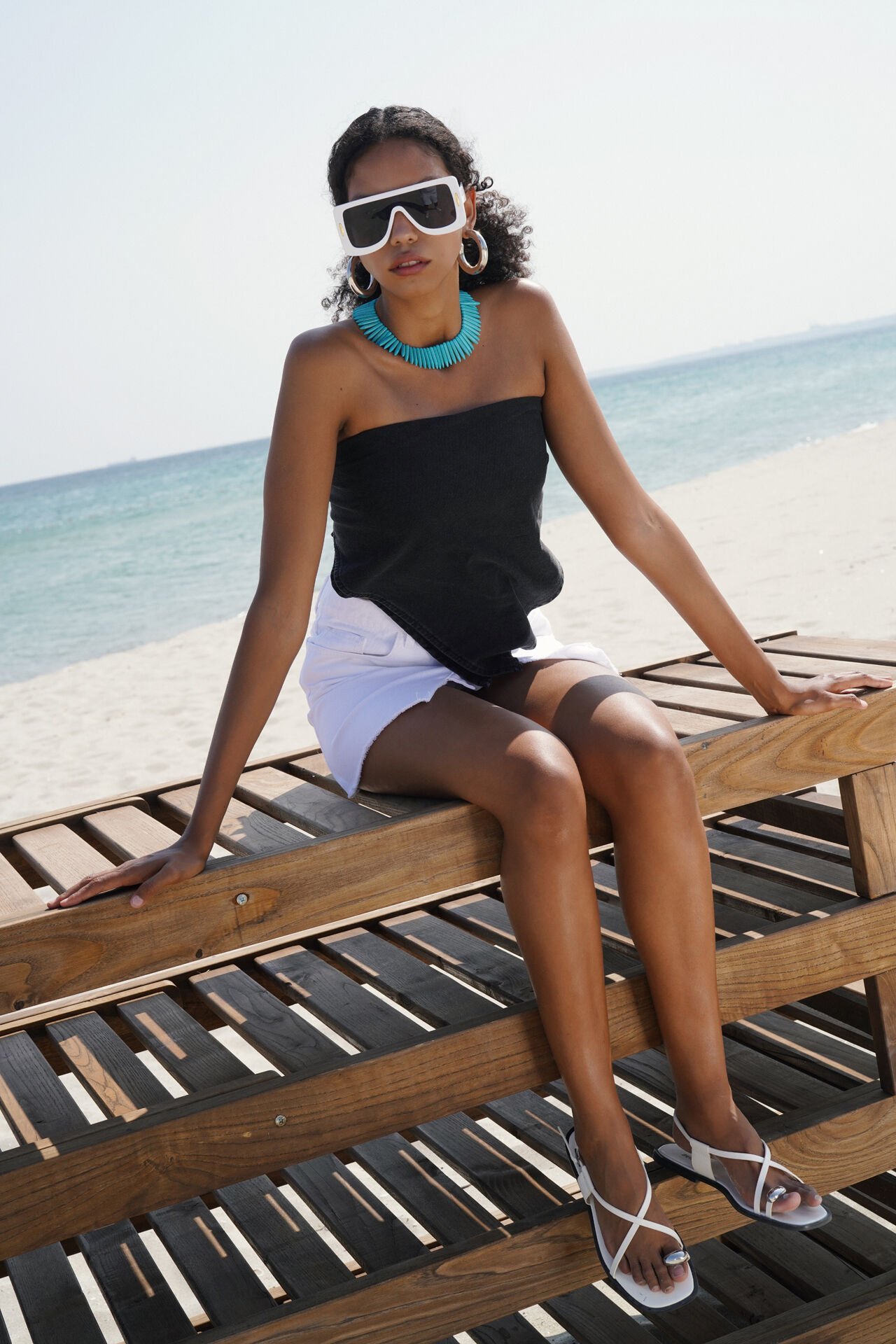 Wholesale Tie Denim Black Crop