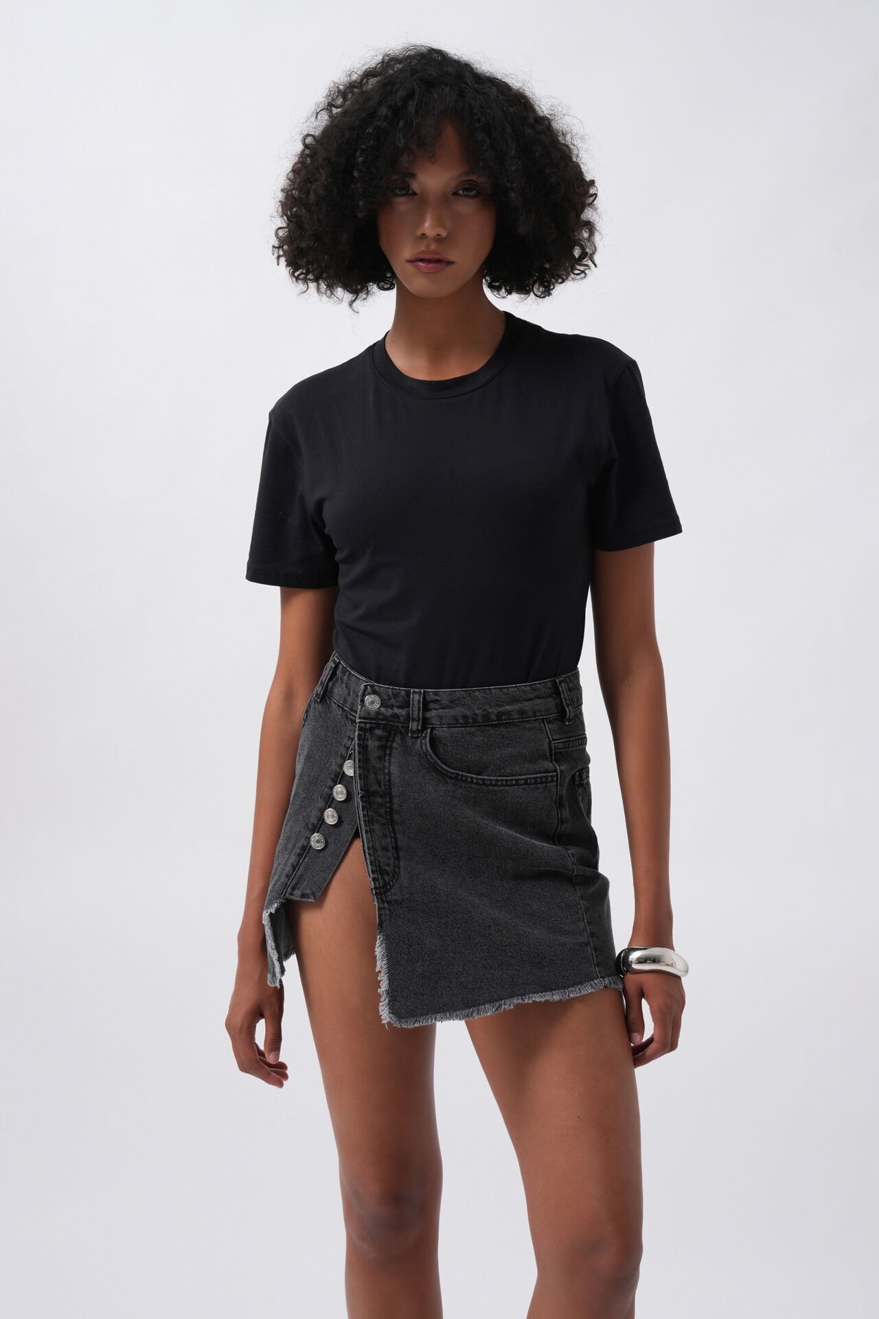 Wholesale T-Shirt Detail Black Bodysuit
