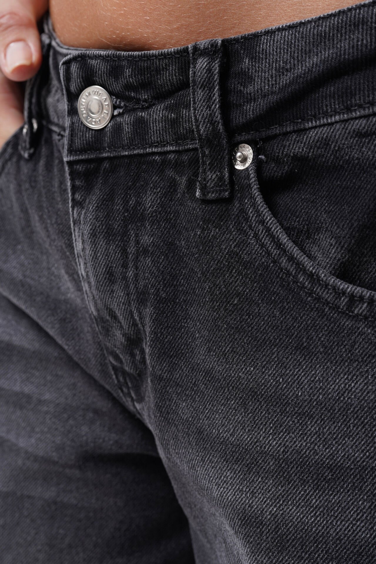 Toptan Double Paça Yüksek Bel Siyah Jean