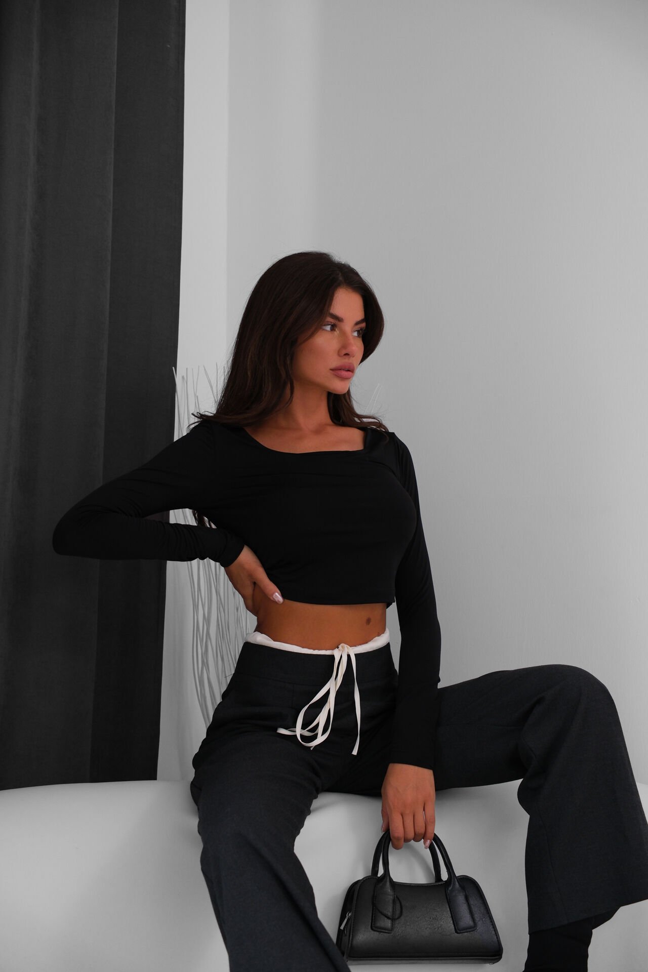 Wholesale Square Neck Crop Top