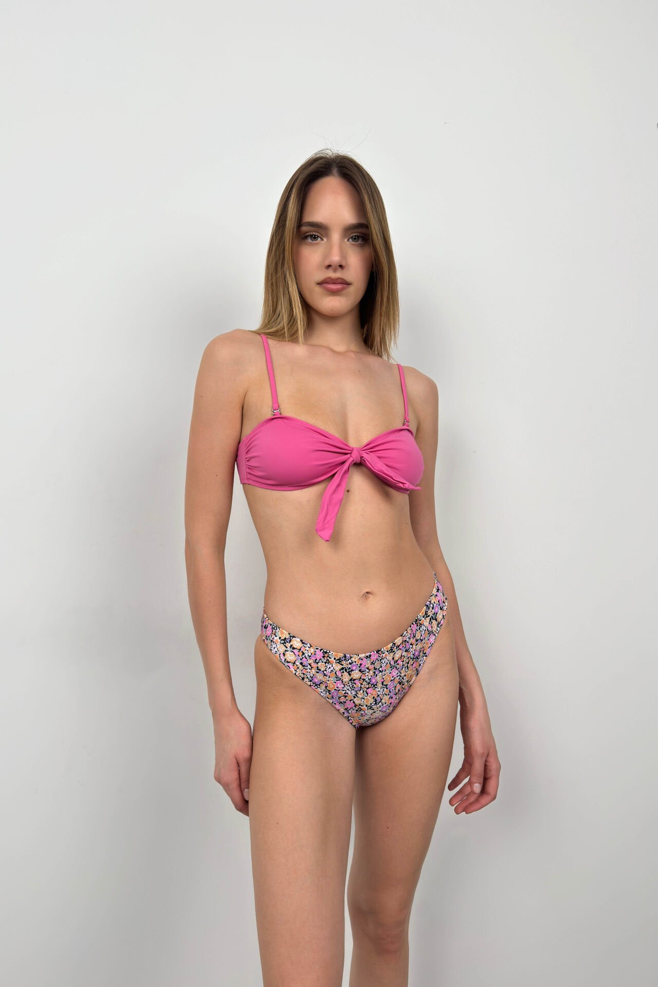 Bow Detail Floral Bikini Set