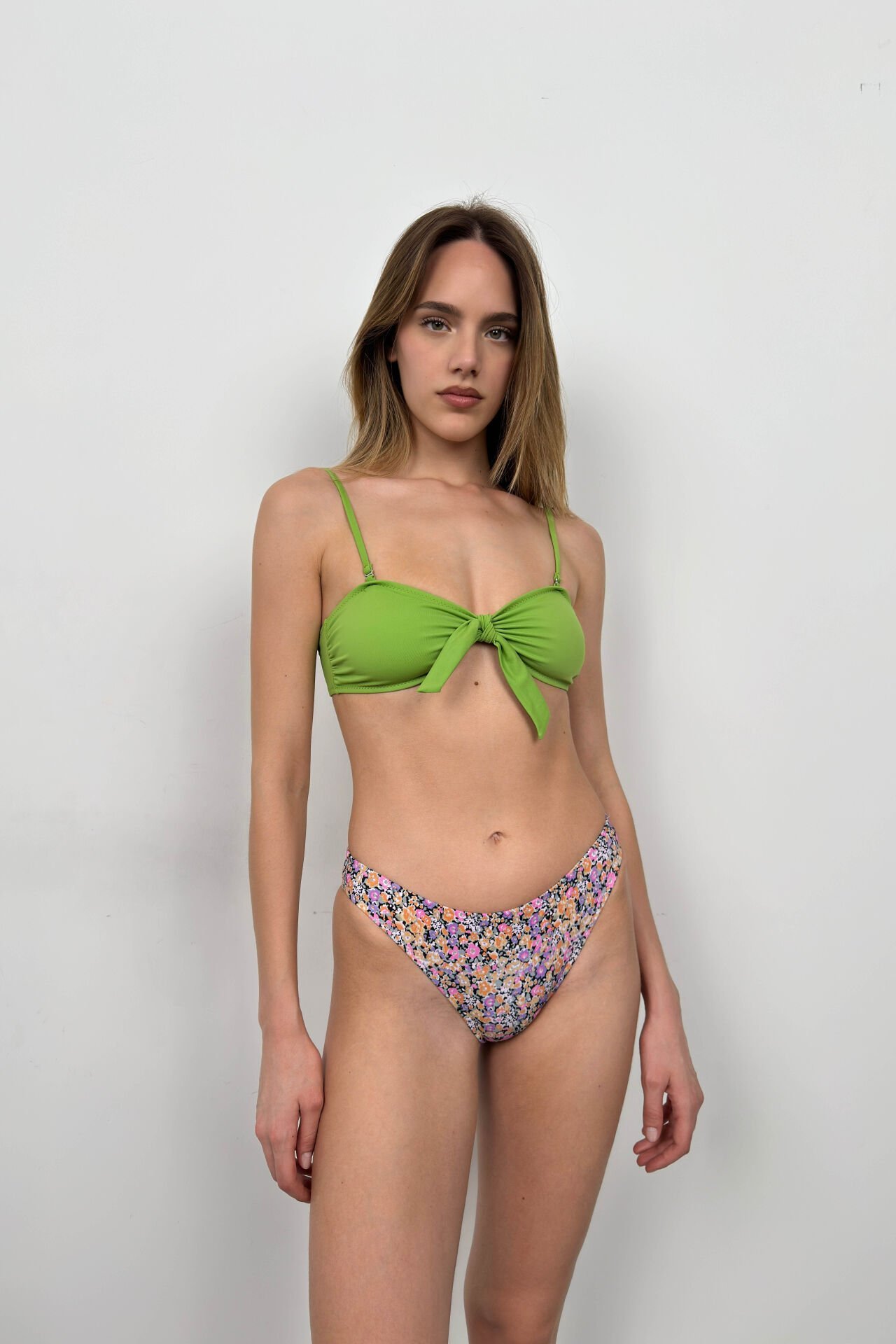 Bow Detail Floral Bikini Set