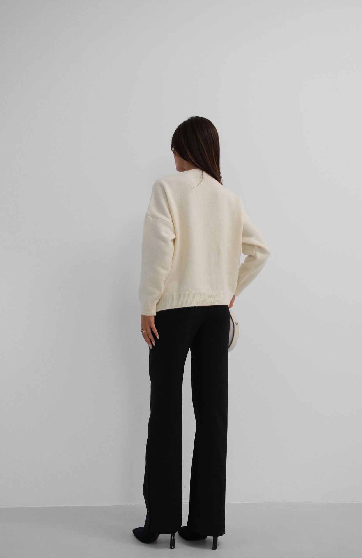 Wholesale Motif Oversize Knitted Sweater