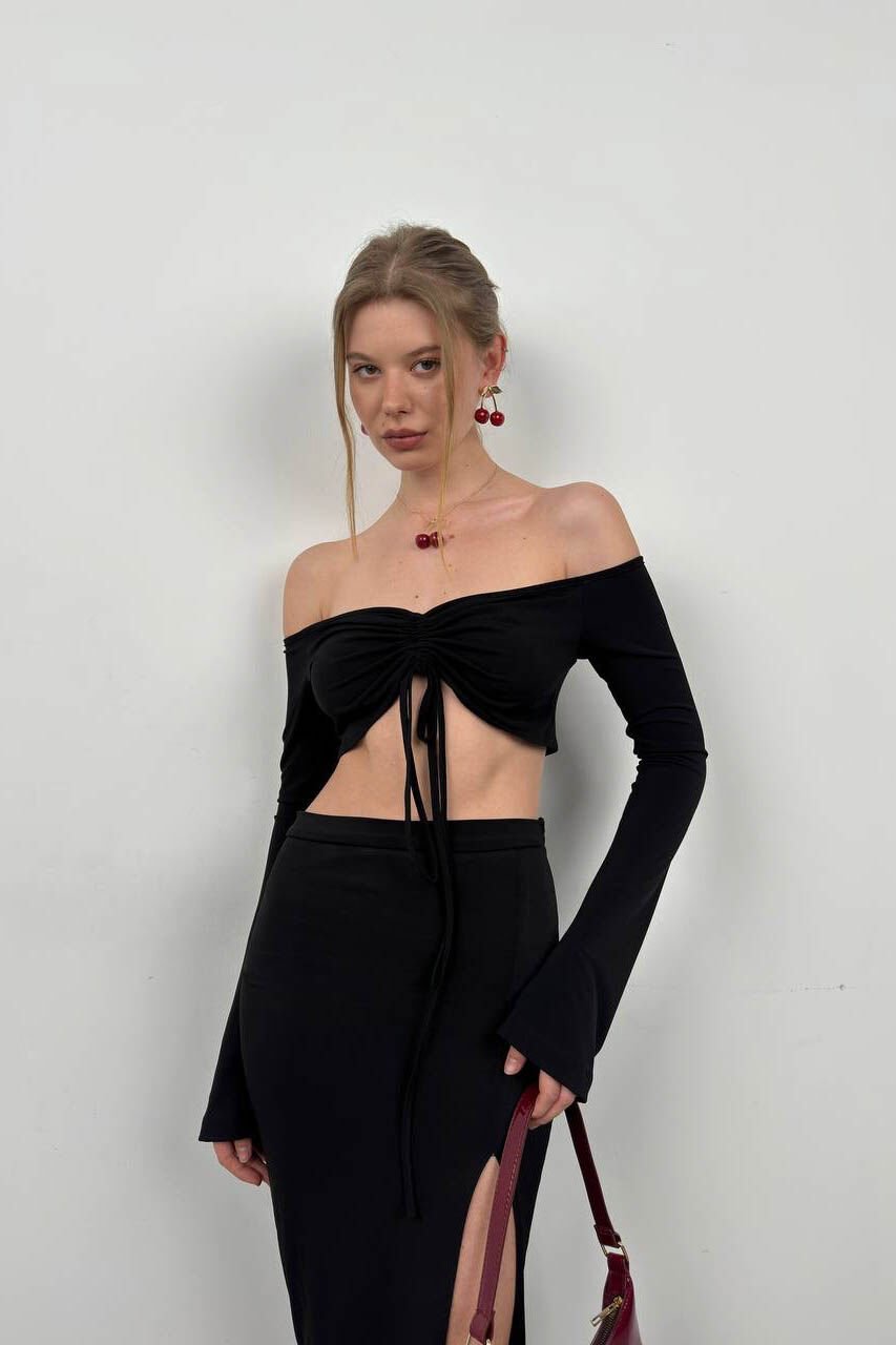 Boat Neck Lift Blouse