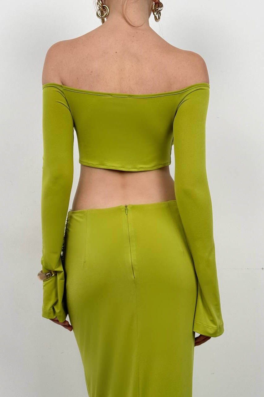 Boat Neck Lift Blouse