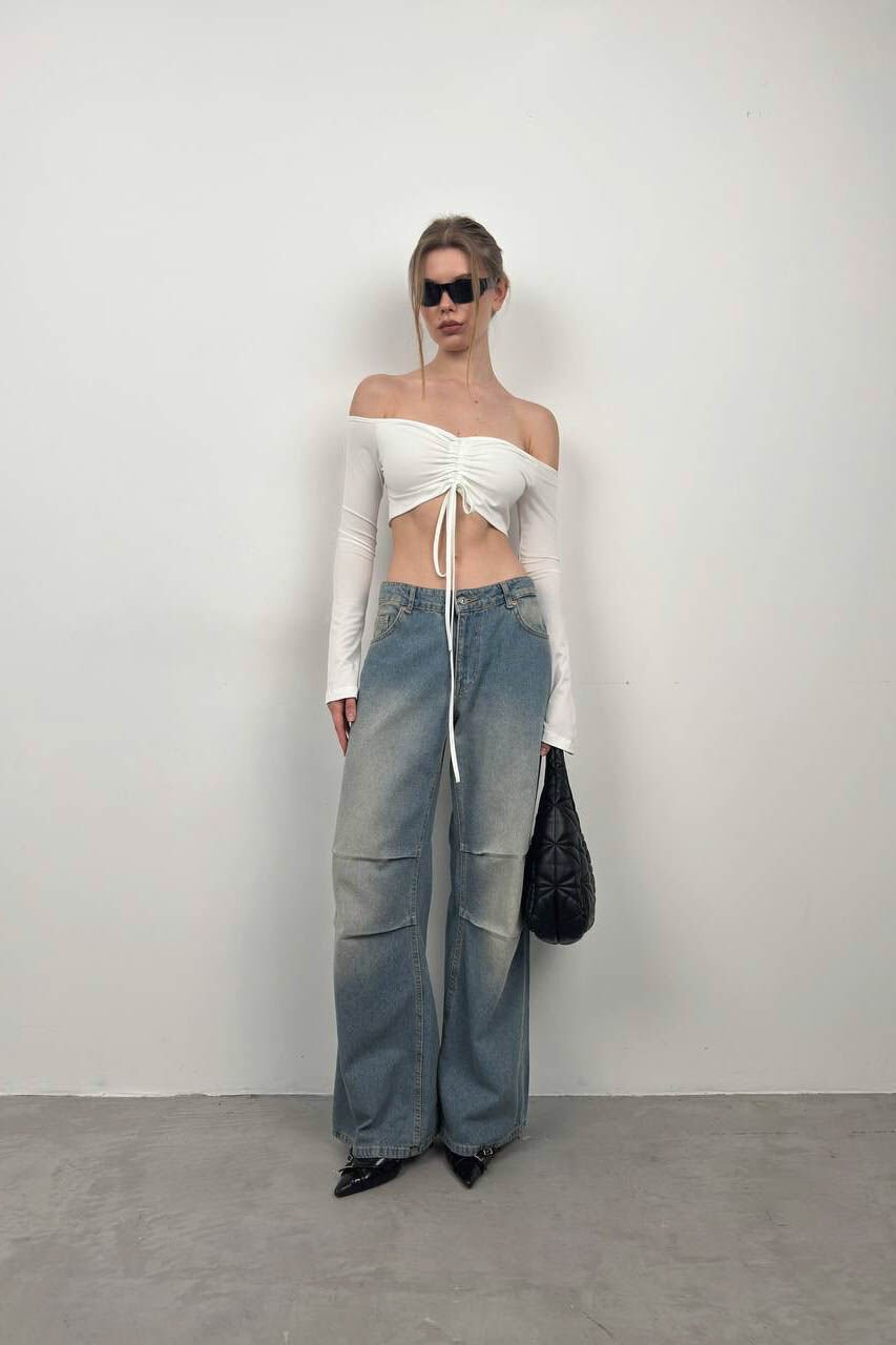 Boat Neck Lift Blouse