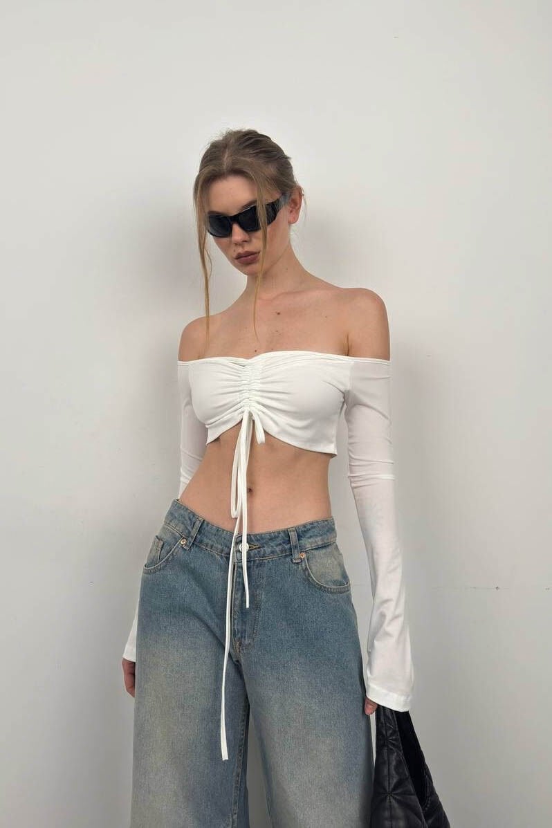 Boat Neck Lift Blouse