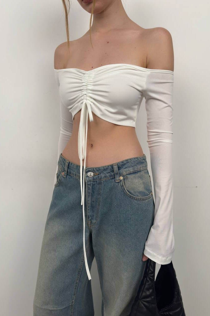 Boat Neck Lift Blouse