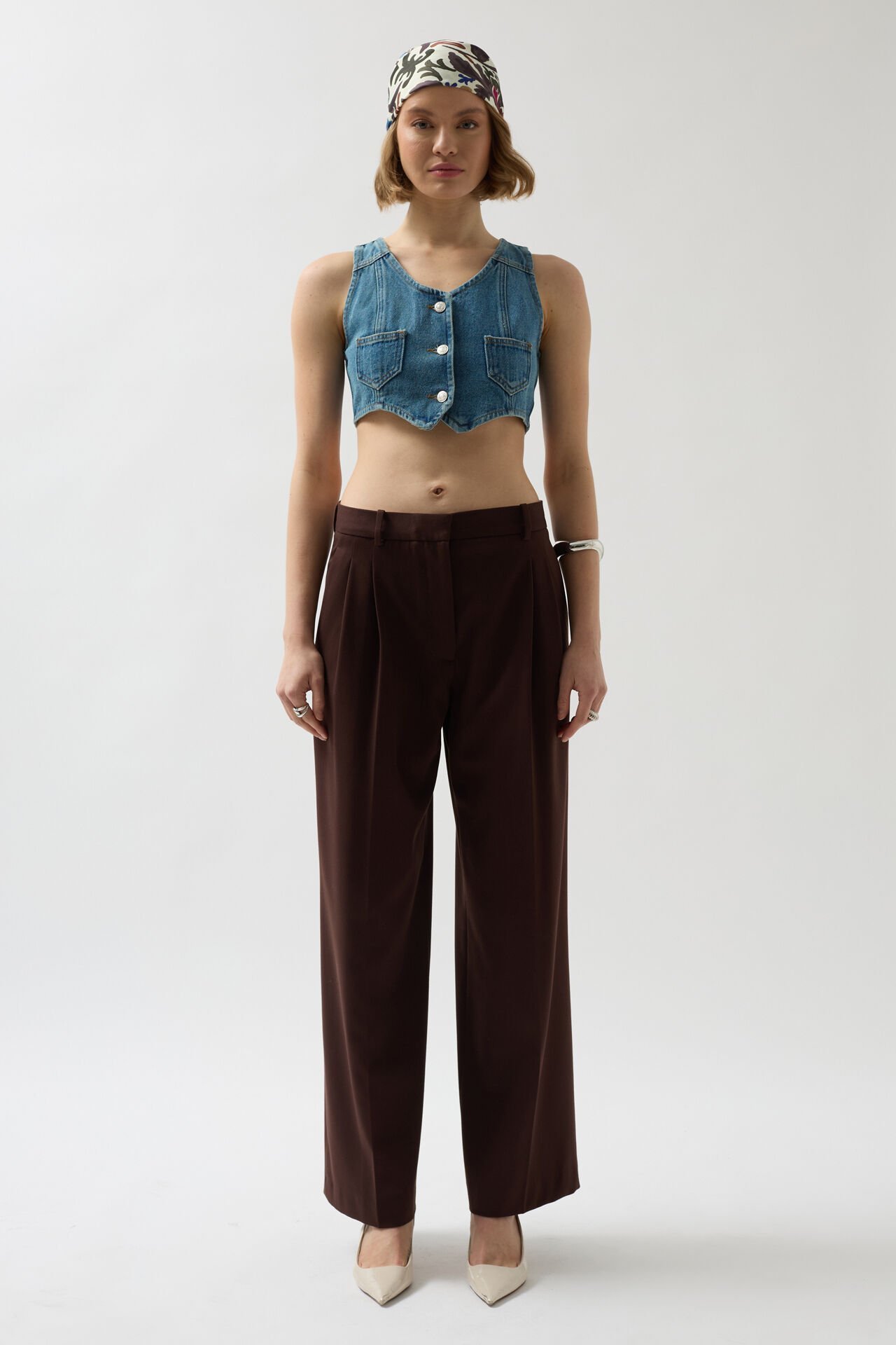 Wholesale Denim Pocket Blue Vest