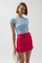 Belted Mini Skirt