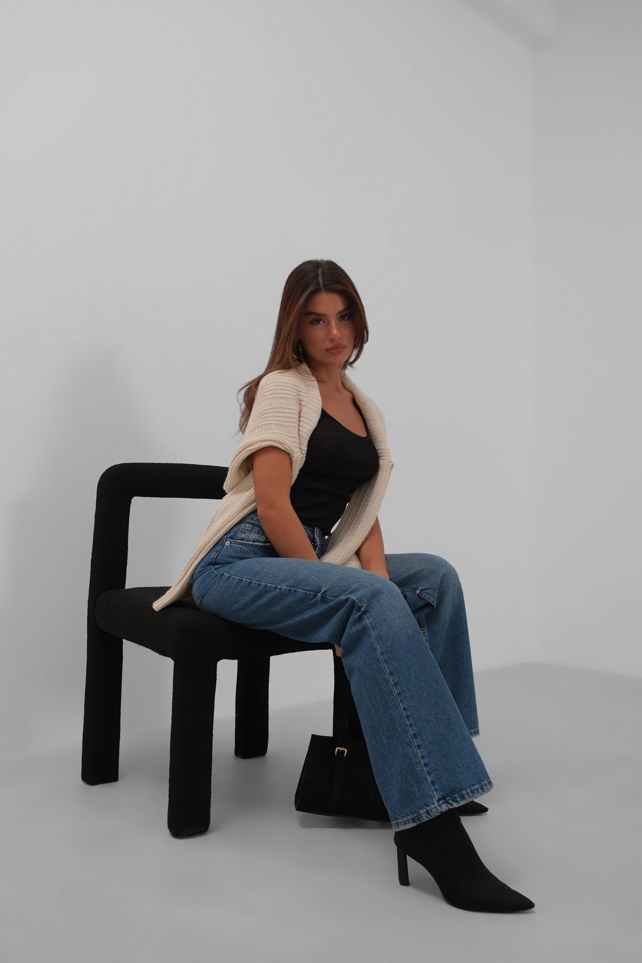 Wholesale Tassel Leg Detail Blue Jeans