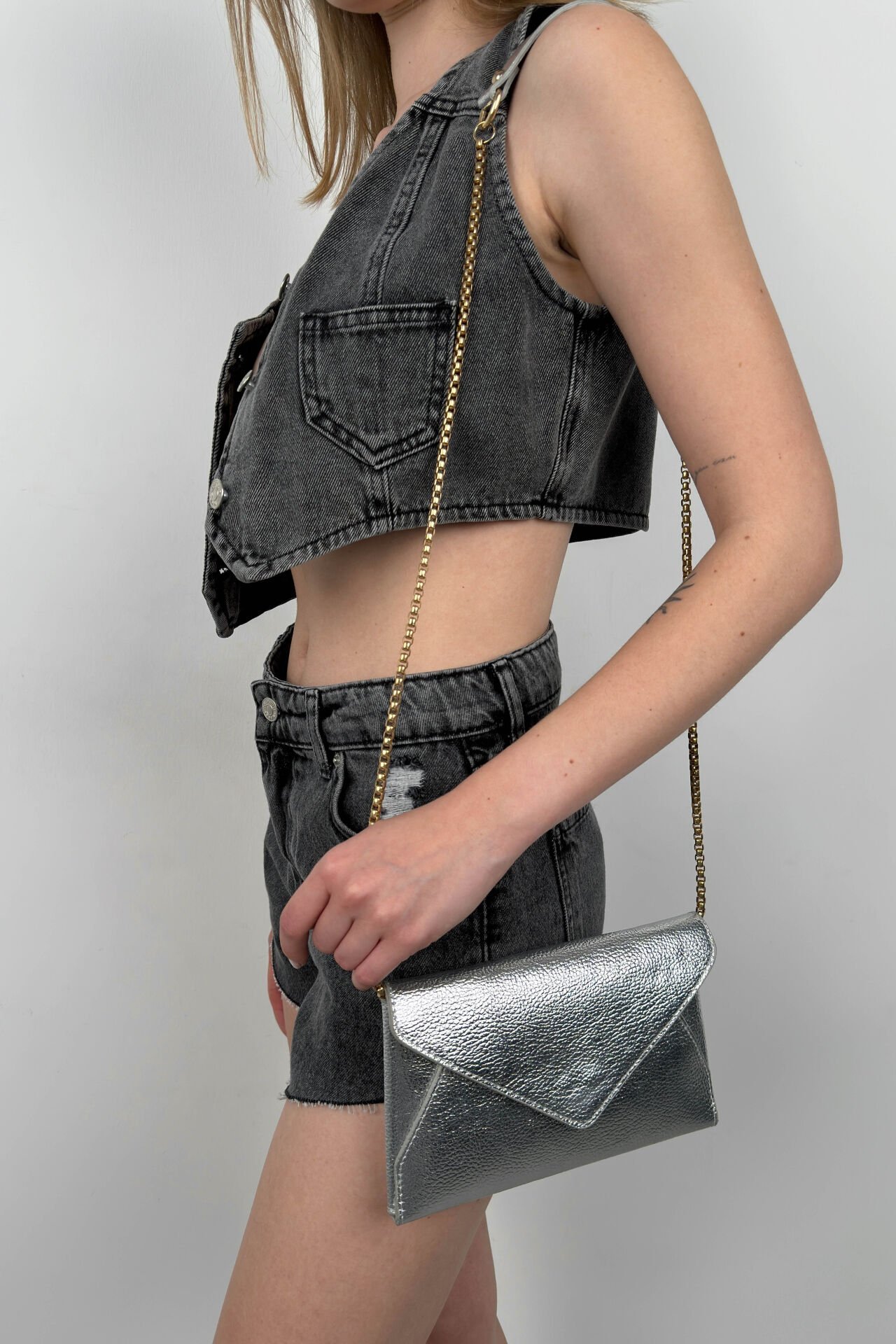 Wholesale Lame Envelope Bag