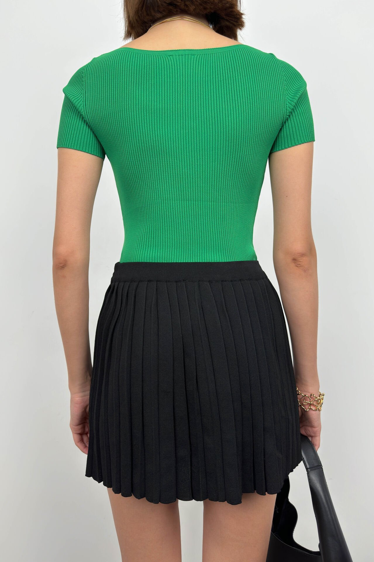 Square Neck Knitwear Blouse