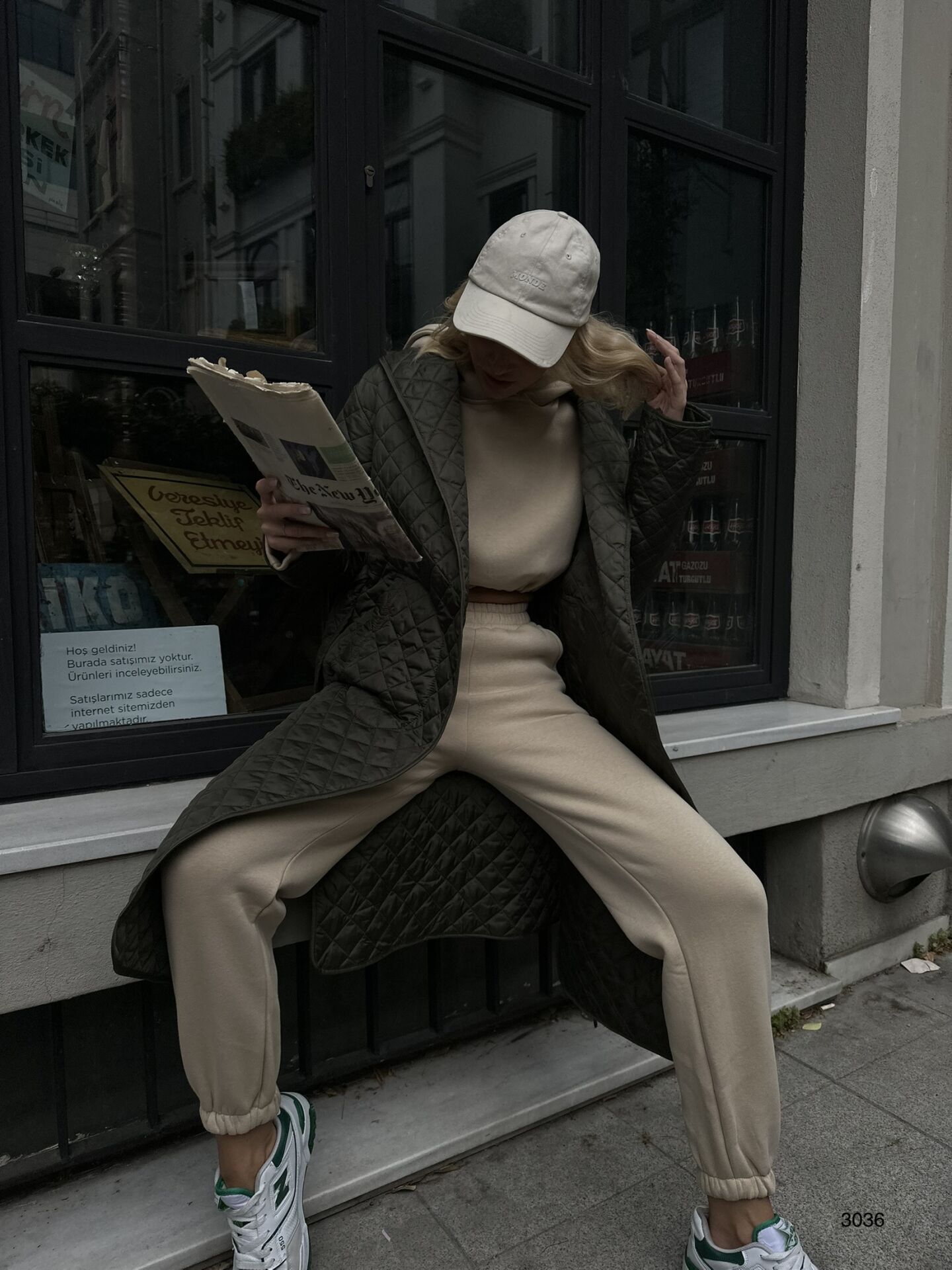 Toptan Kapitone Desen Maxi Boy Trençkot