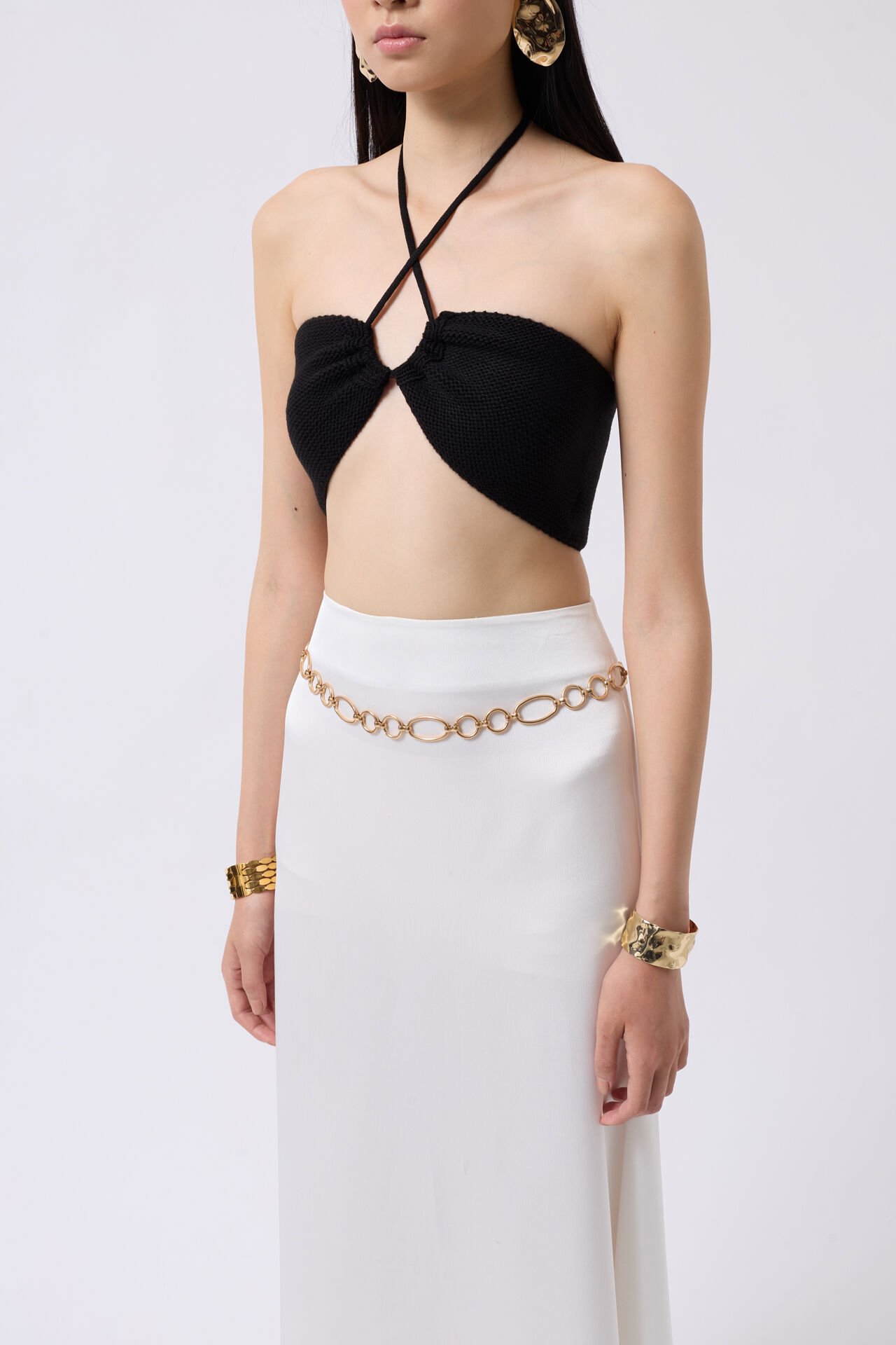 Wholesale Low-Cut Textured Black Bra