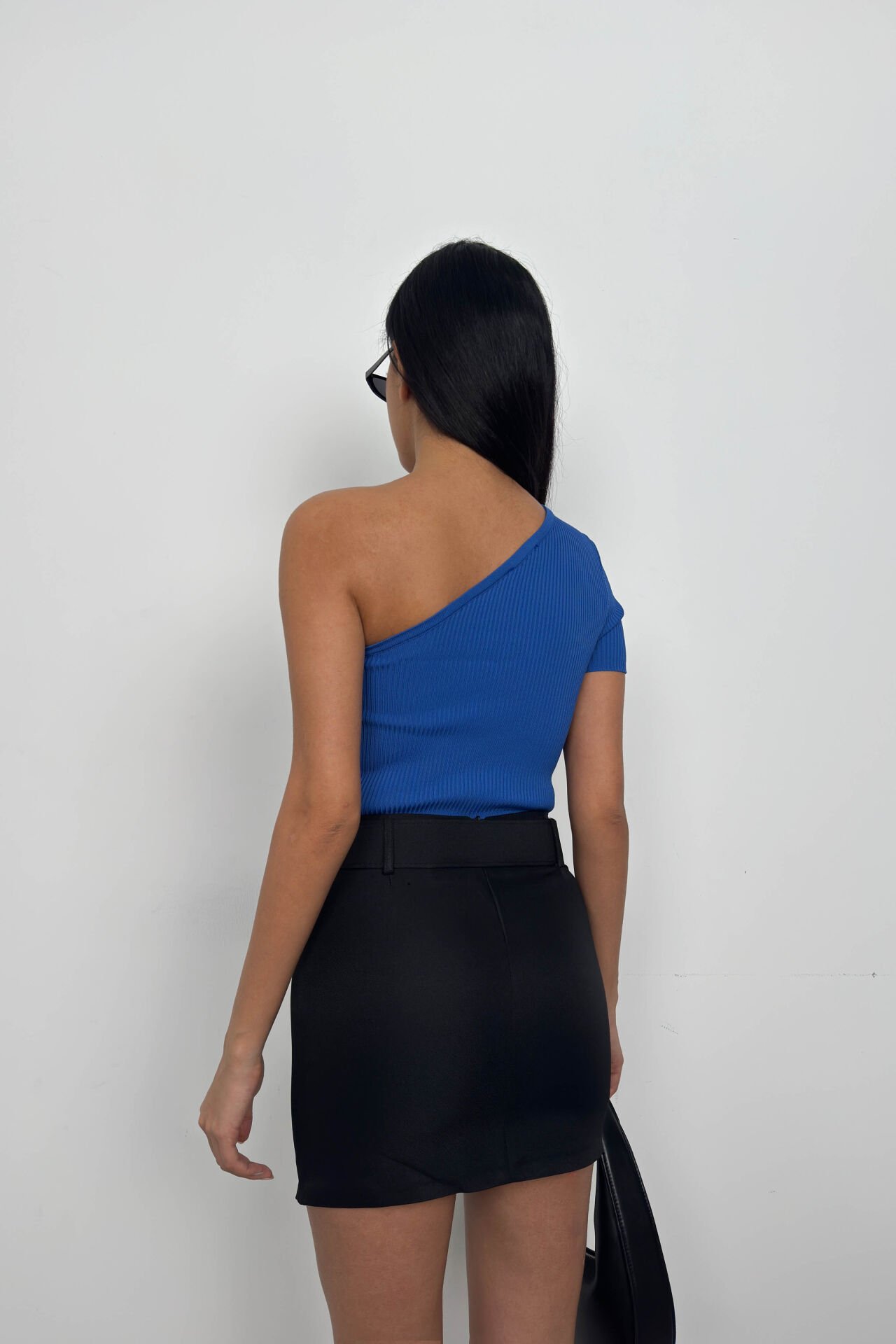 One Shoulder Crop Blouse