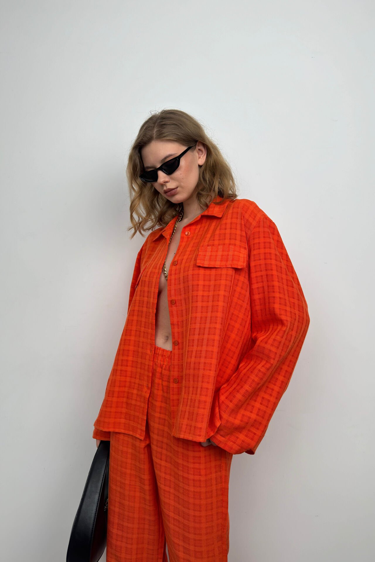 Shirt and Trousers Double Set with Pockets