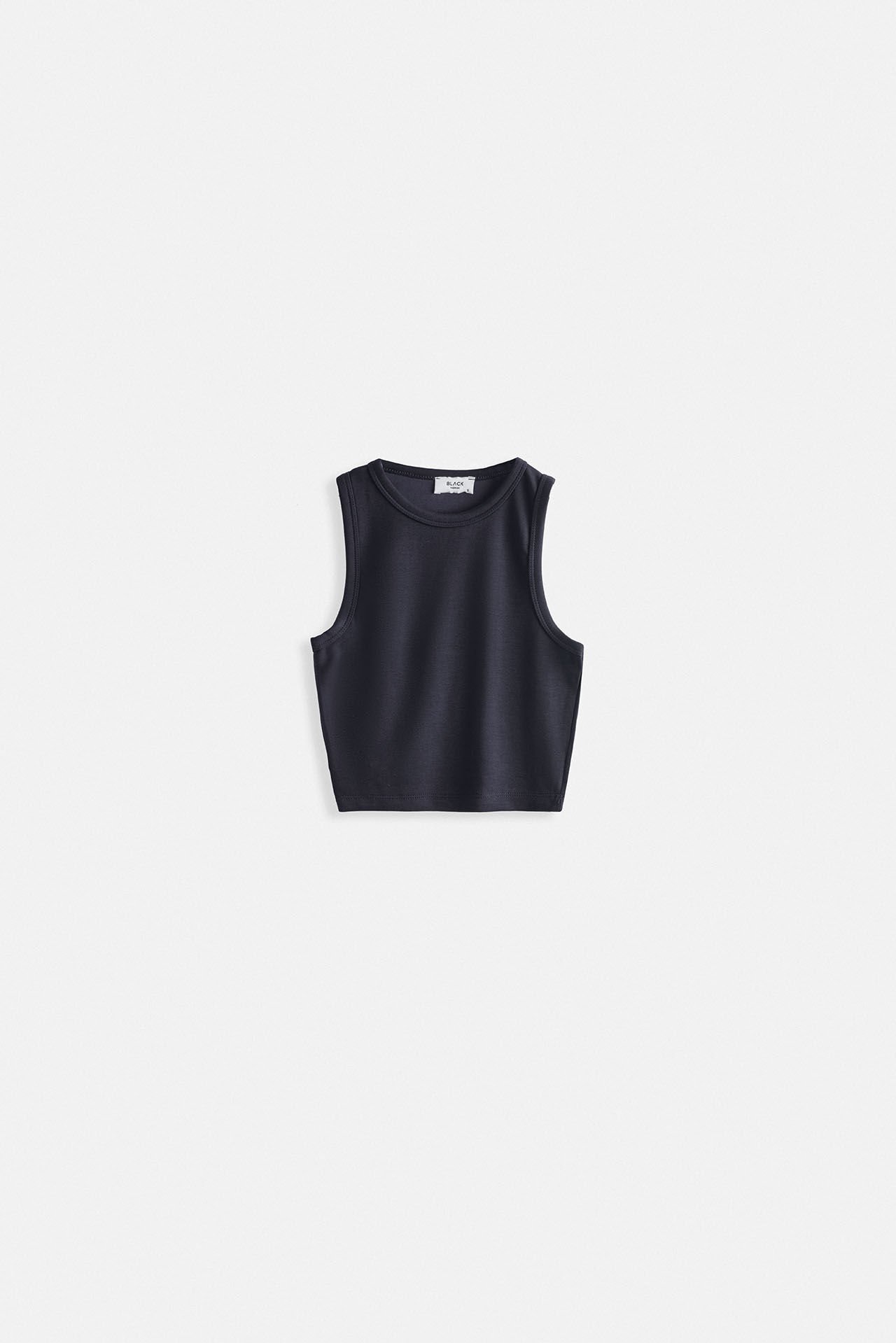 Wholesale Swim Collar Crop Anthracite Blouse