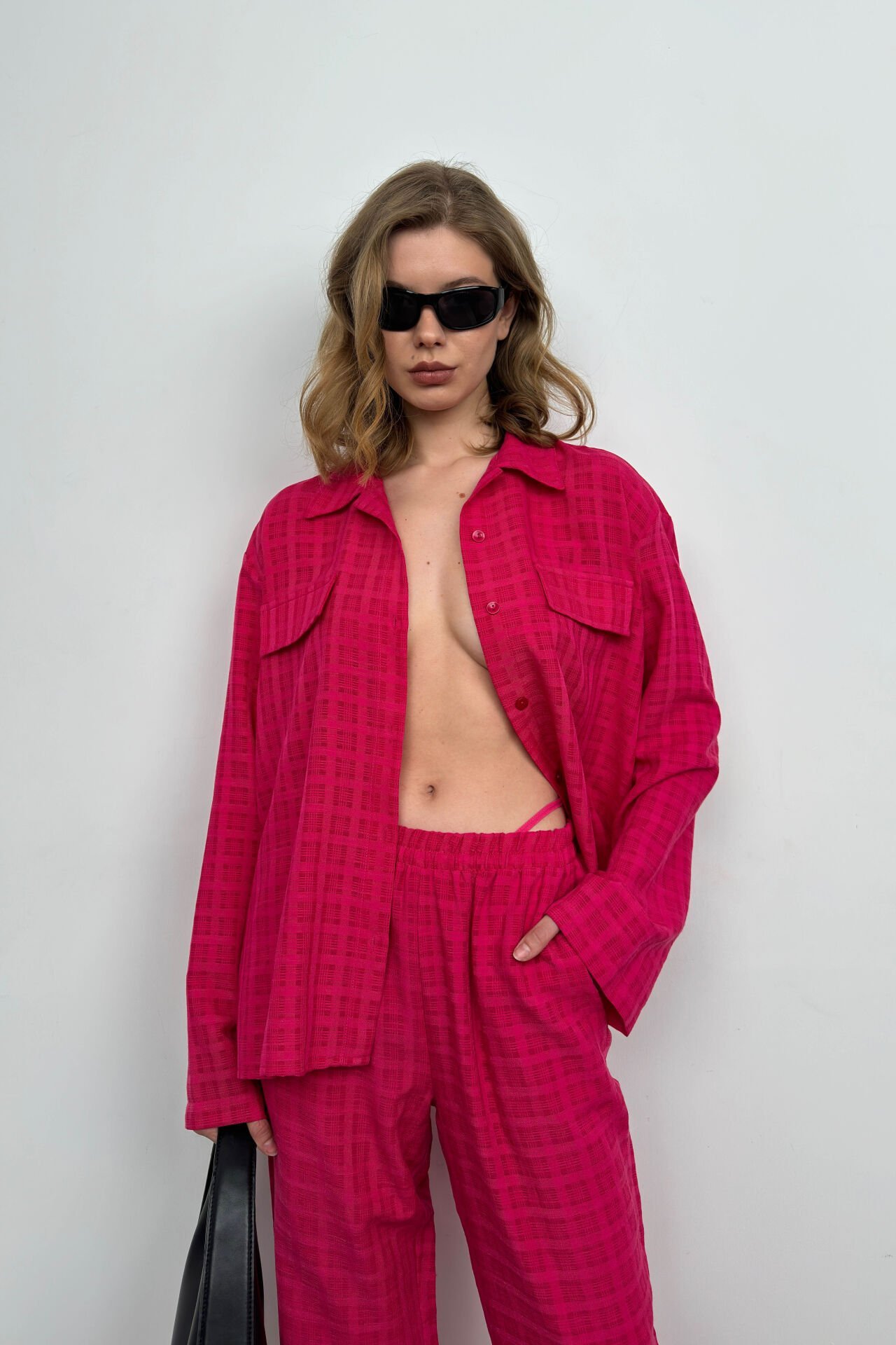 Shirt and Trousers Double Set with Pockets