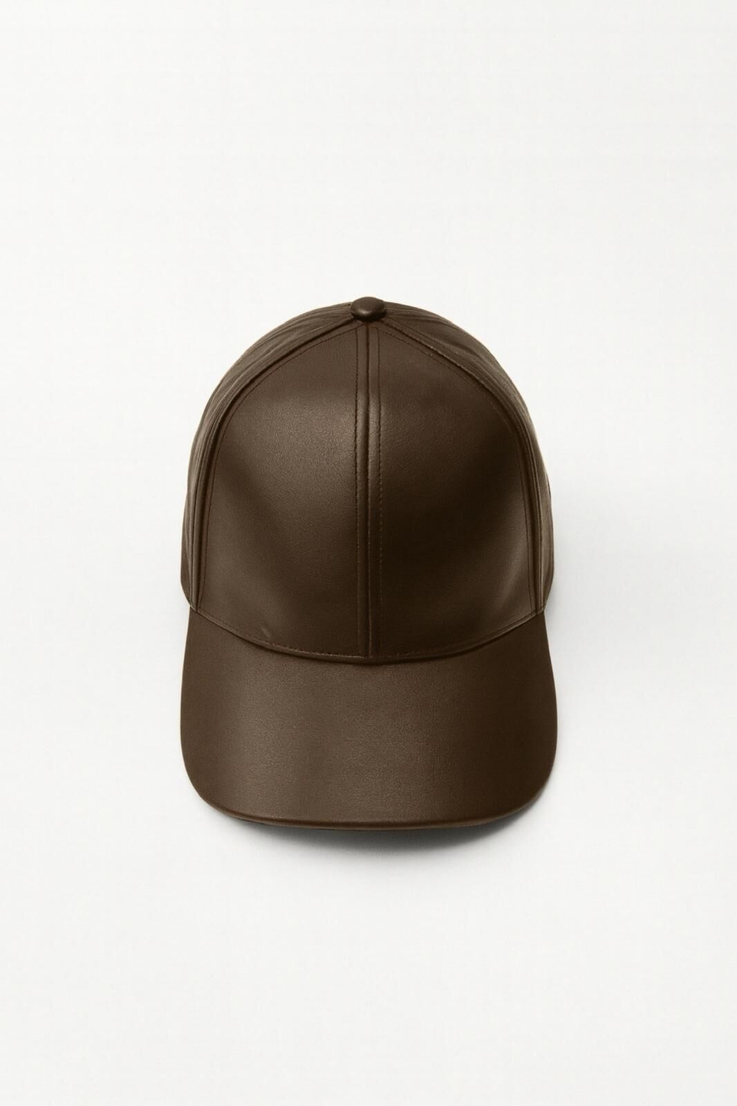 Toptan Deri Kahverengi Cap Şapka