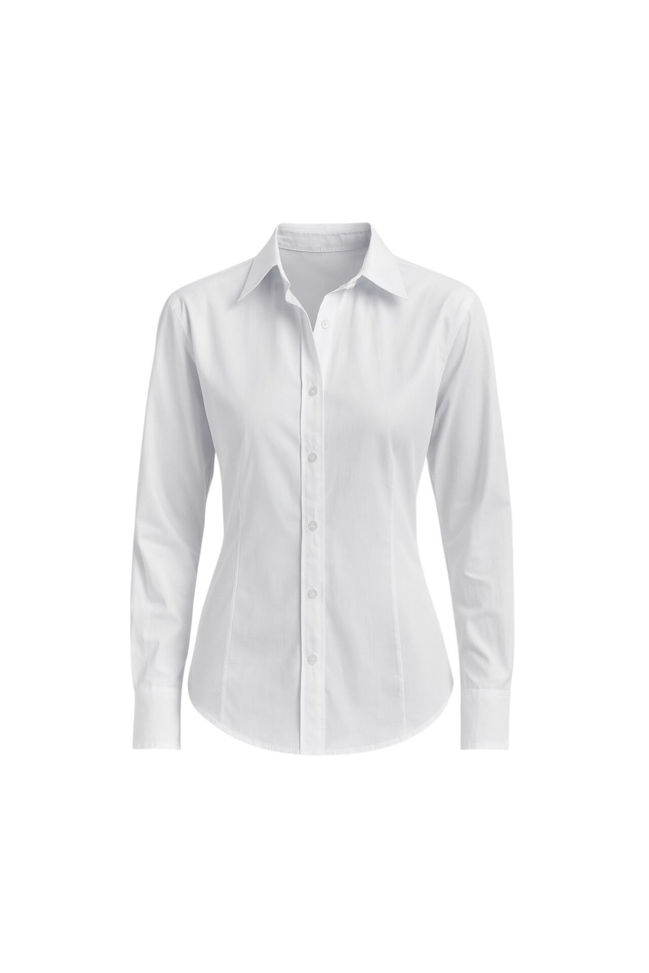 Toptan Bel Oturtmalı Ekru Basic Gömlek