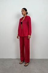 Embroidery Shirt Trousers Set
