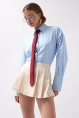 Wholesale Pleated Mini Stone Shorts Skirt
