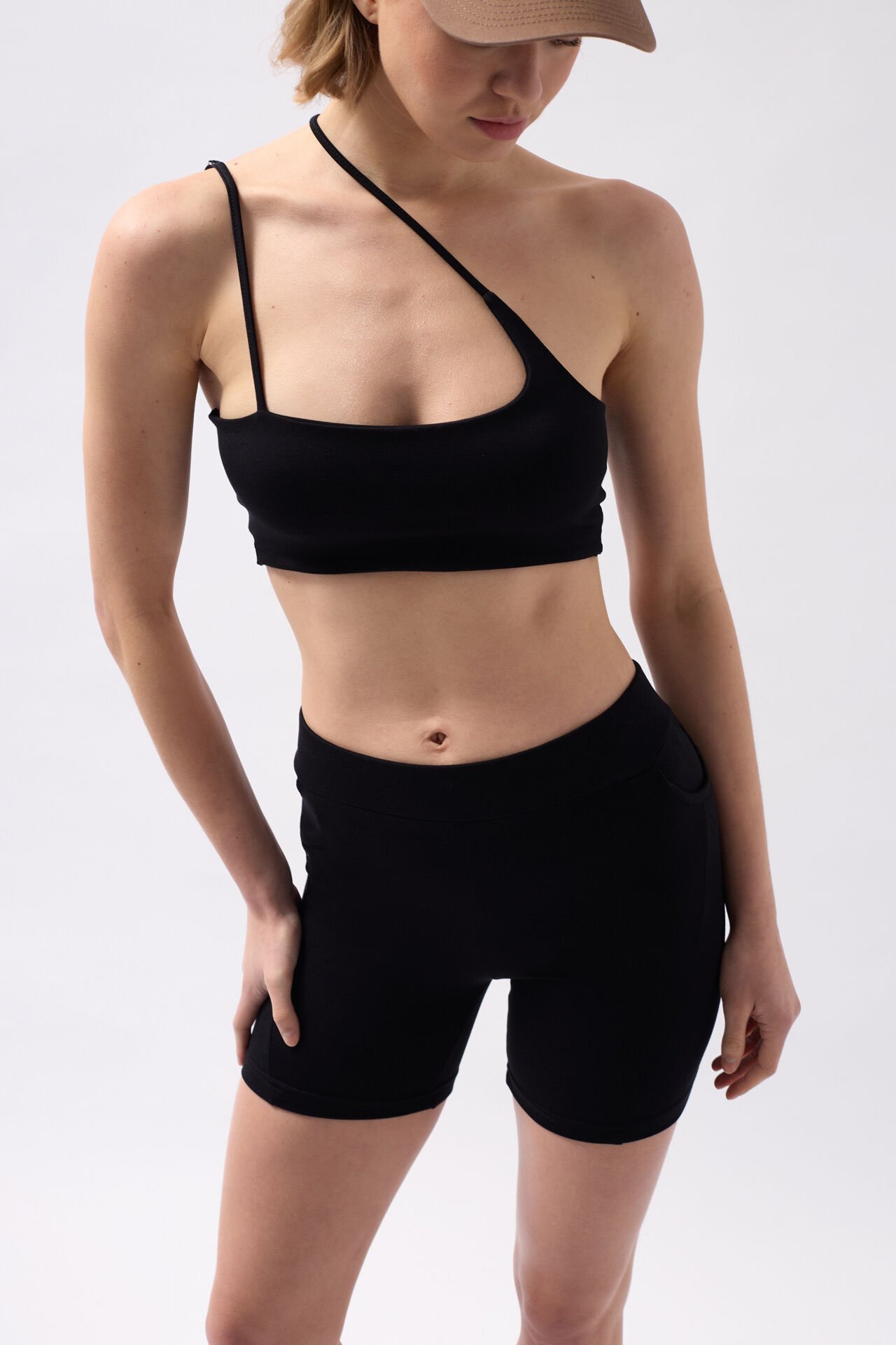 Wholesale Tassel Detail Black Shorts