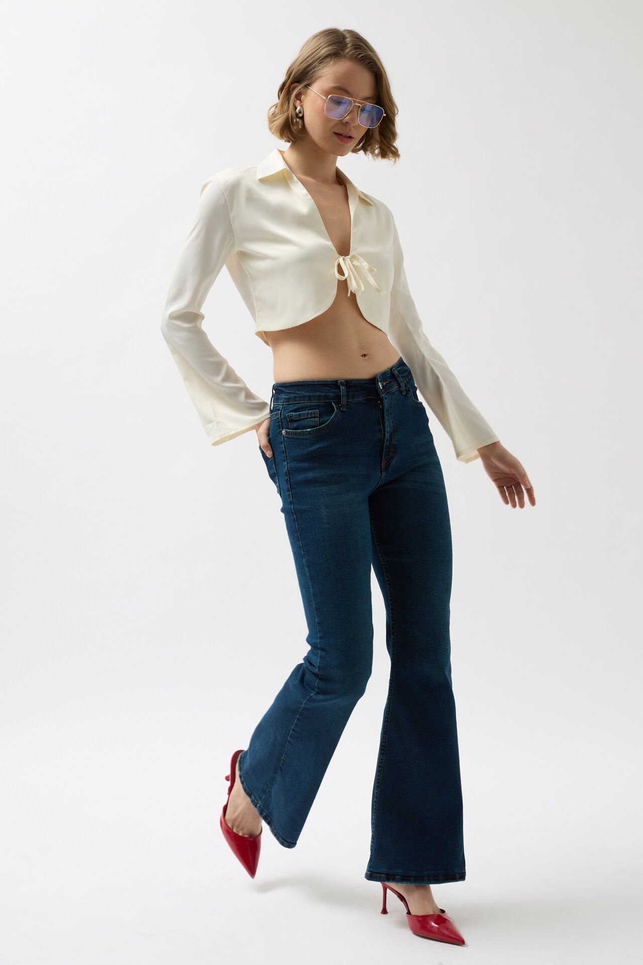 Wholesale Wide Leg High Waist Jeans