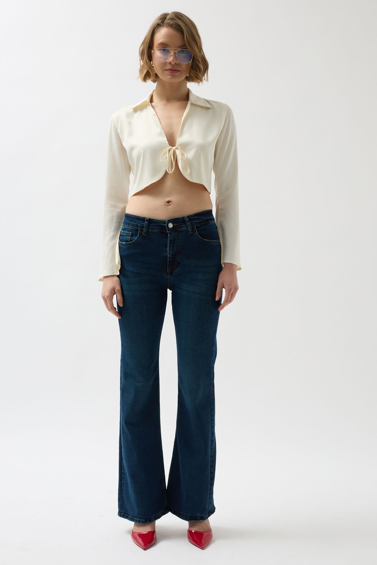 Wholesale Wide Leg High Waist Jeans