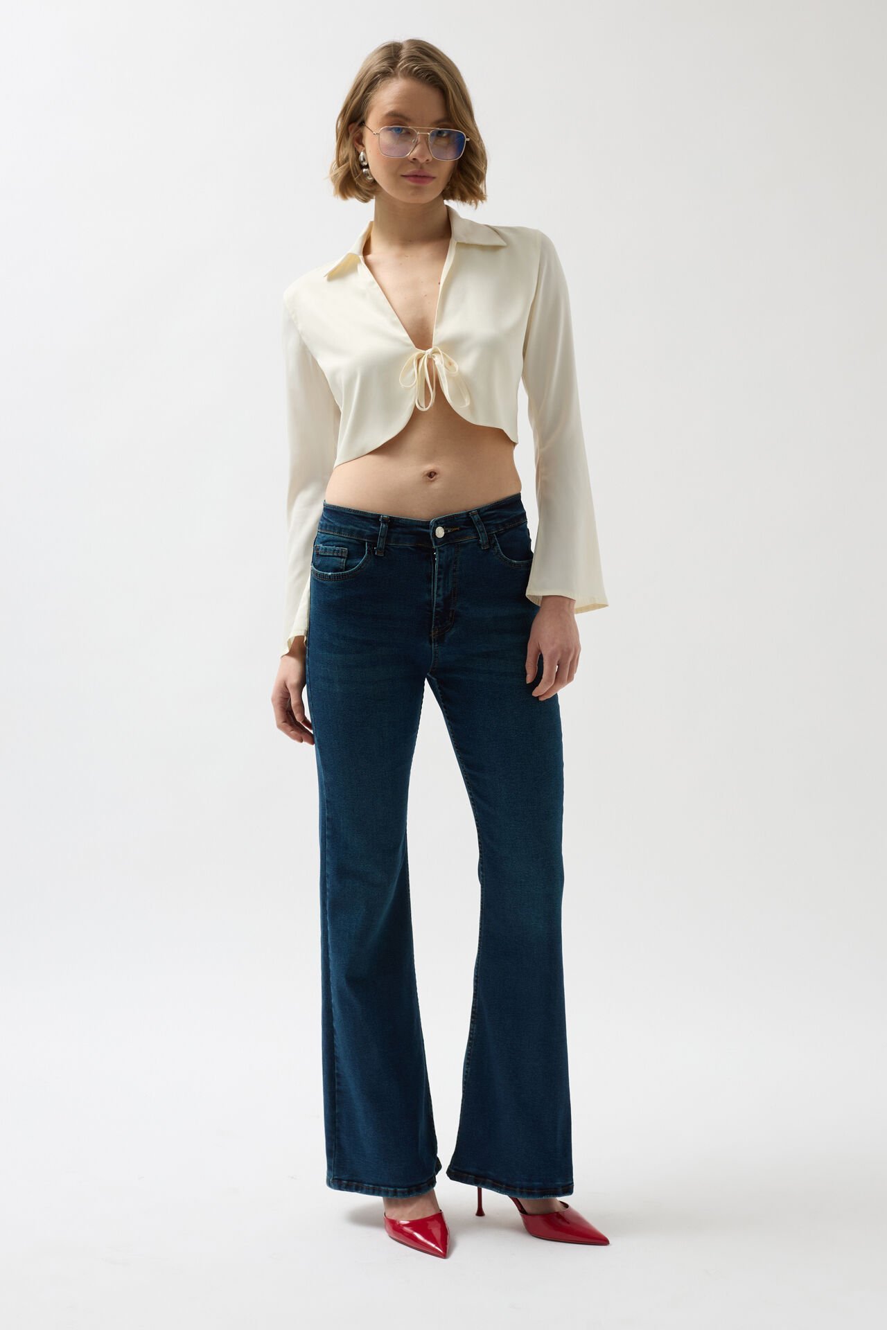 Wholesale Wide Leg High Waist Jeans