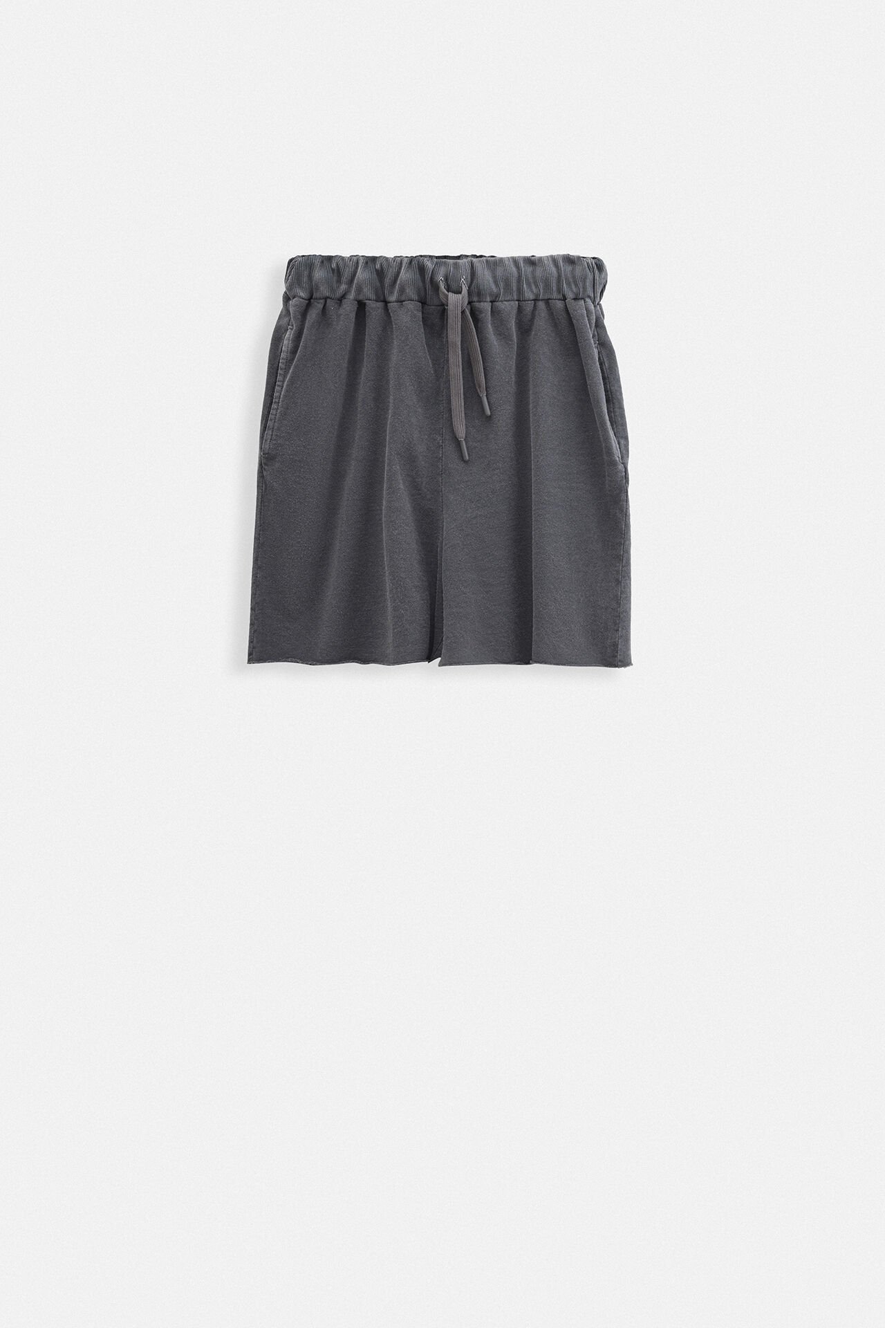 Wholesale Laser Cut Lace Detail Anthracite Shorts