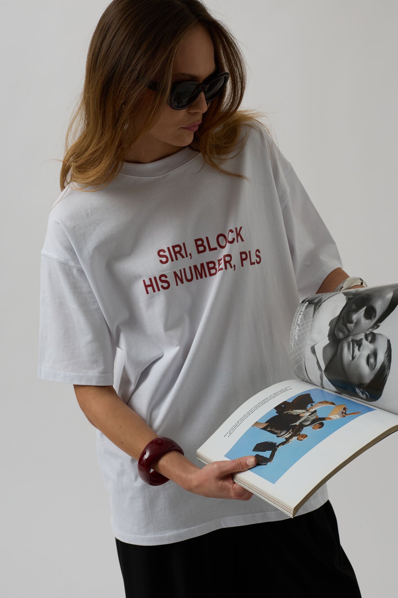 Toptan Ön Baskılı Oversize Beyaz T-Shirt