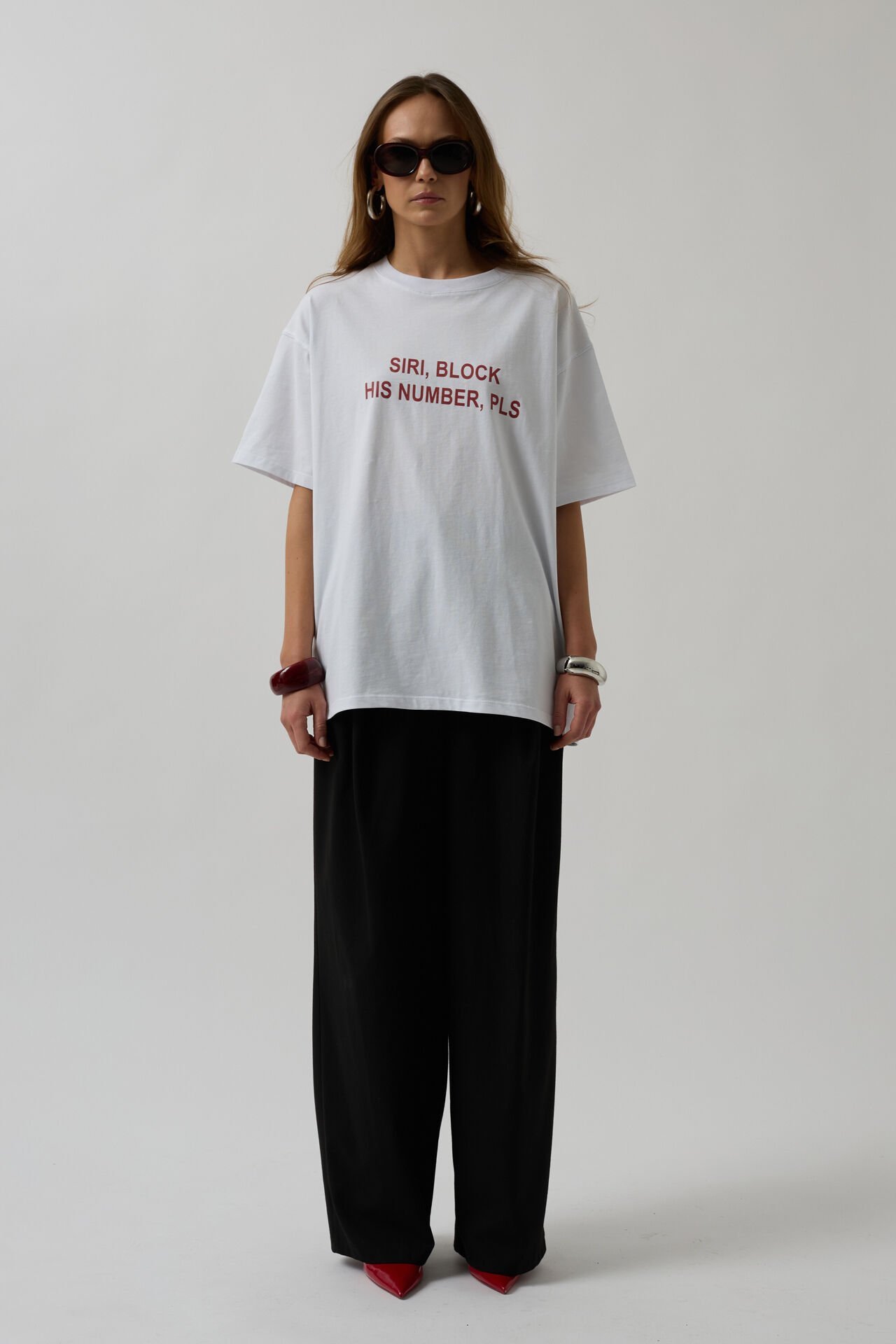 Toptan Ön Baskılı Oversize Beyaz T-Shirt