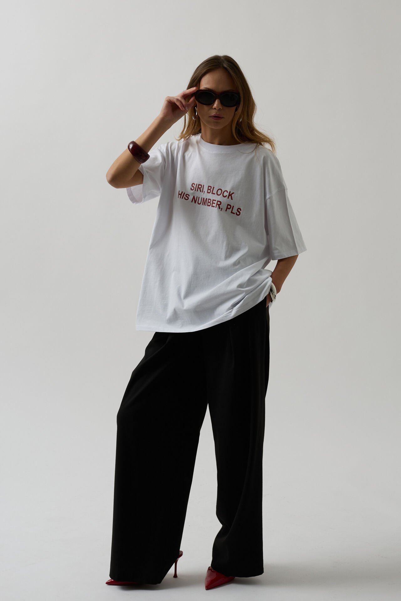 Toptan Ön Baskılı Oversize Beyaz T-Shirt