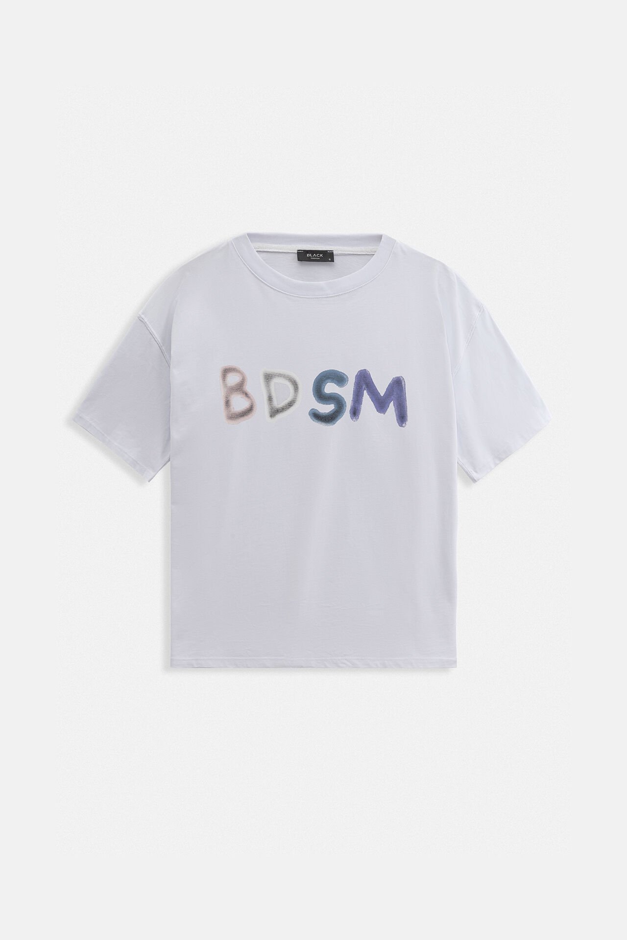 Toptan Sırt ve Ön Baskılı Oversize Beyaz T-Shirt