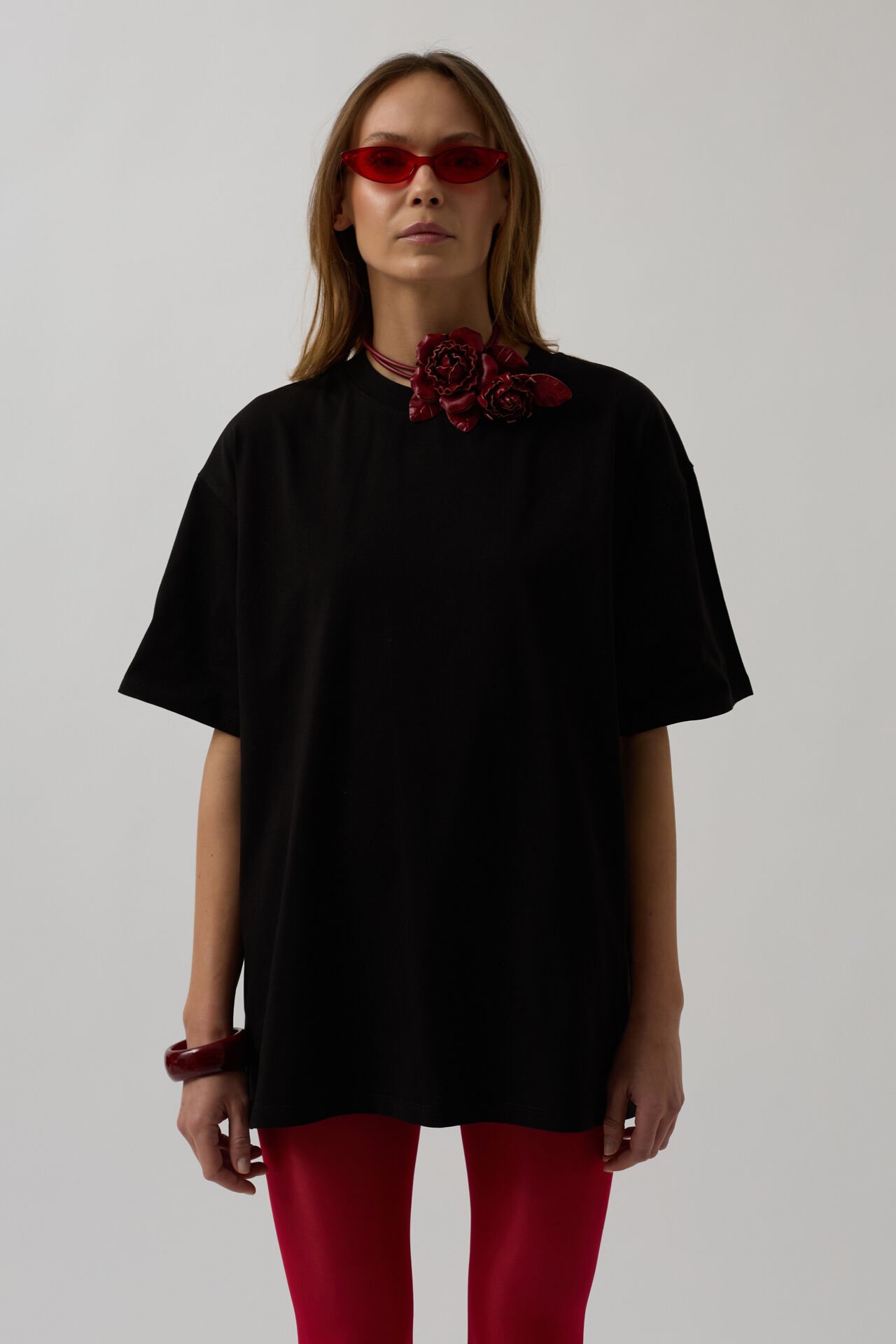 Toptan Sırt Baskılı Oversize Siyah T-Shirt