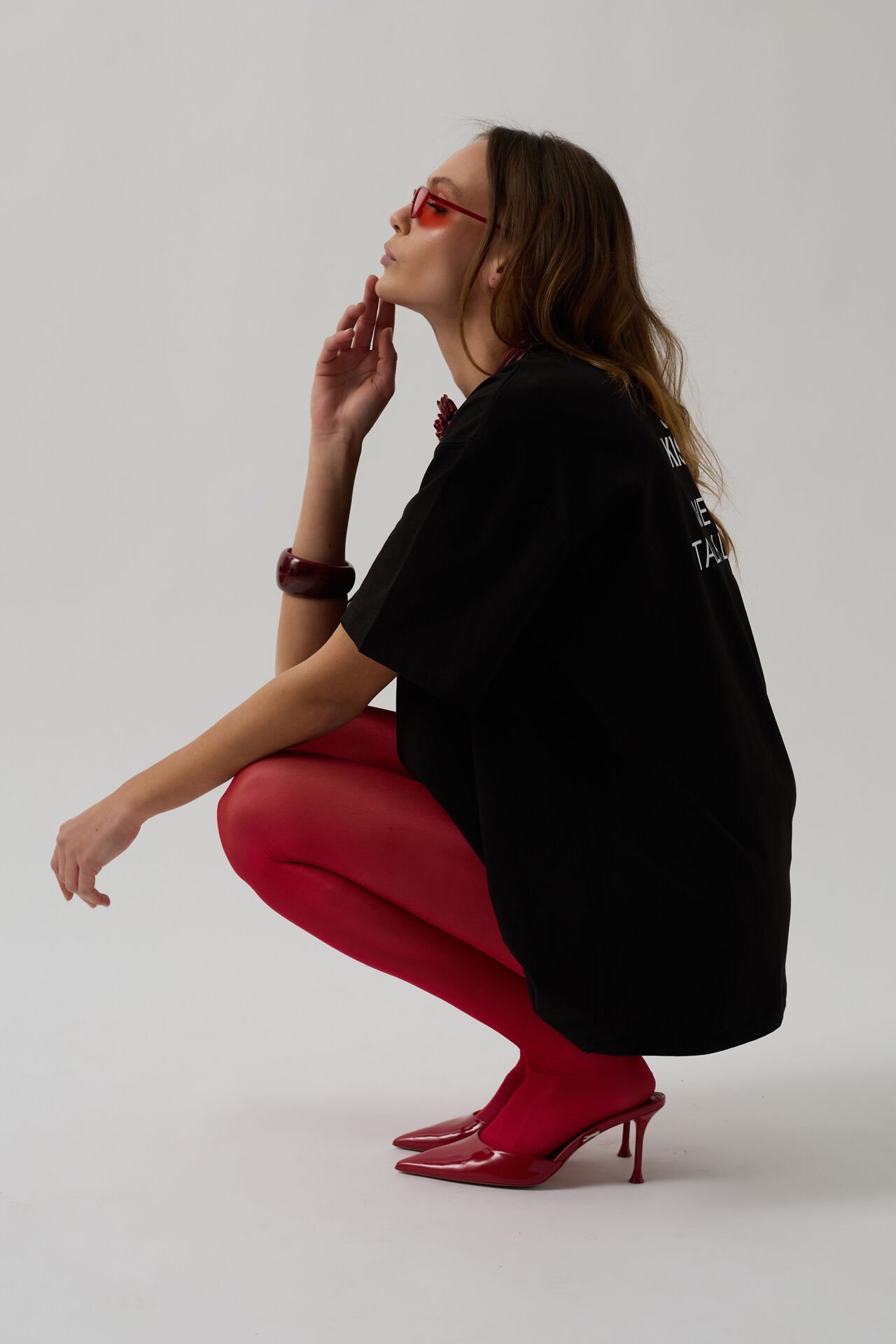 Wholesale Back Printed Oversize Black T-Shirt