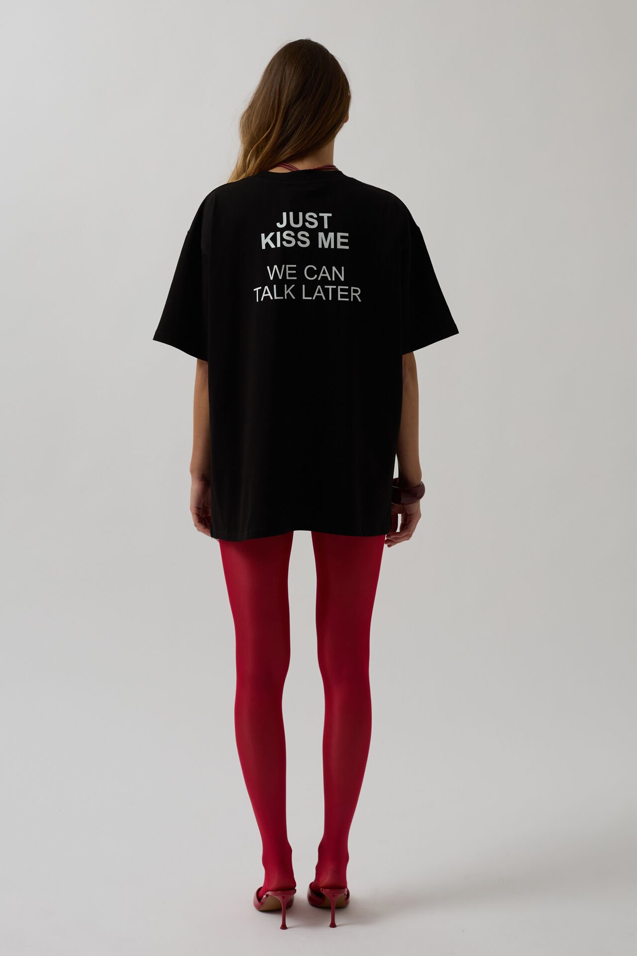 Toptan Sırt Baskılı Oversize Siyah T-Shirt