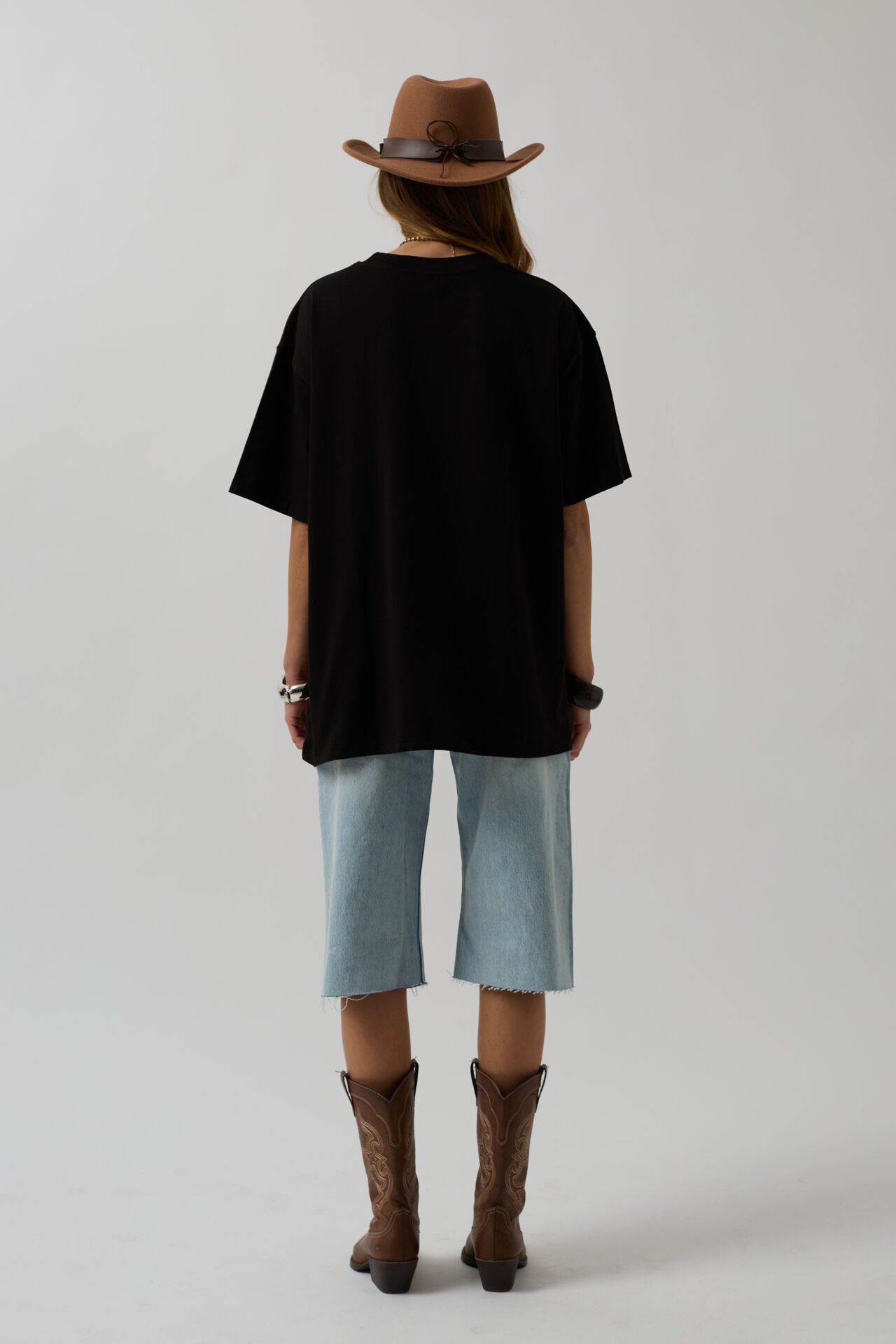Toptan Basic Oversize Siyah T-Shirt