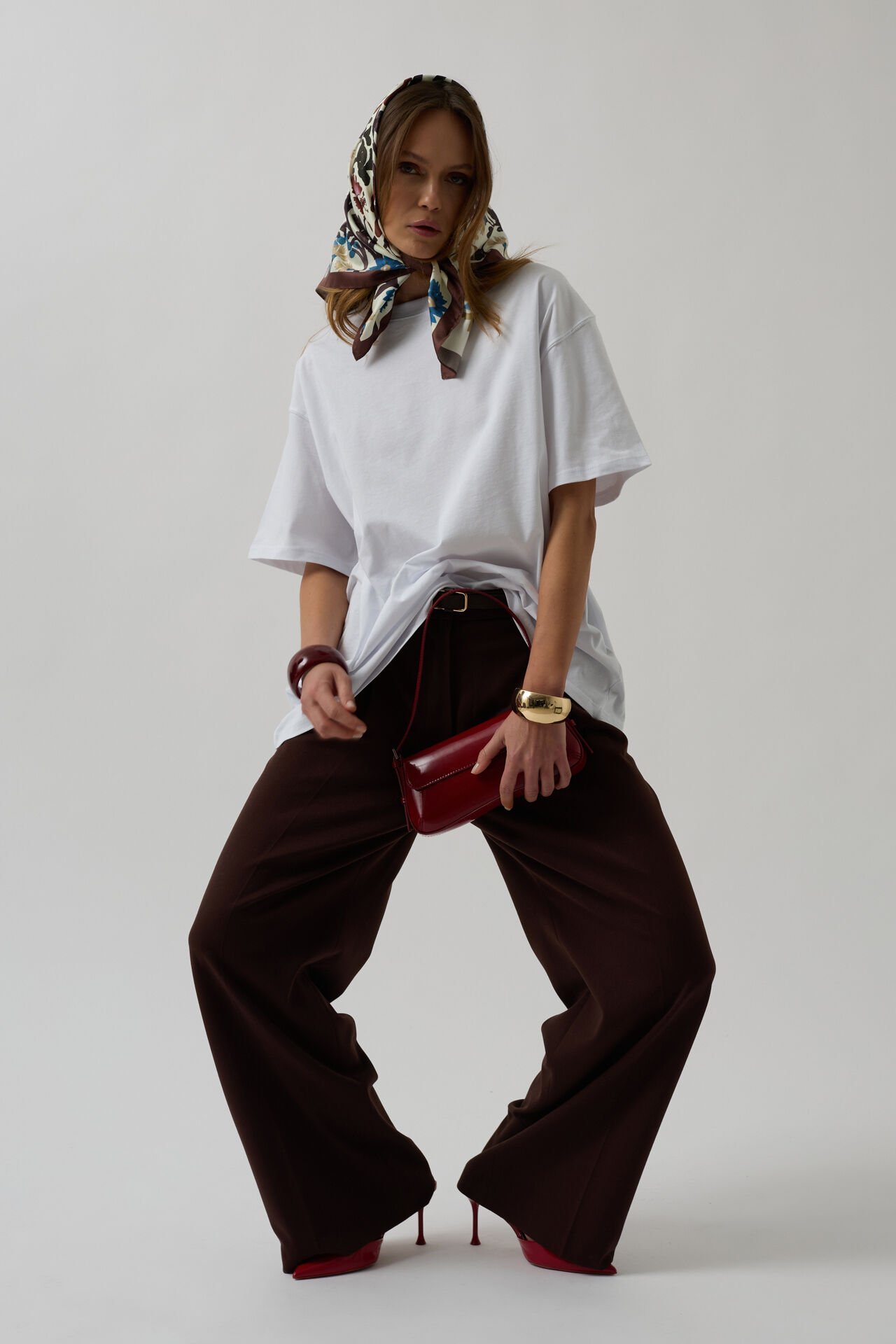 Toptan Basic Oversize Beyaz T-Shirt