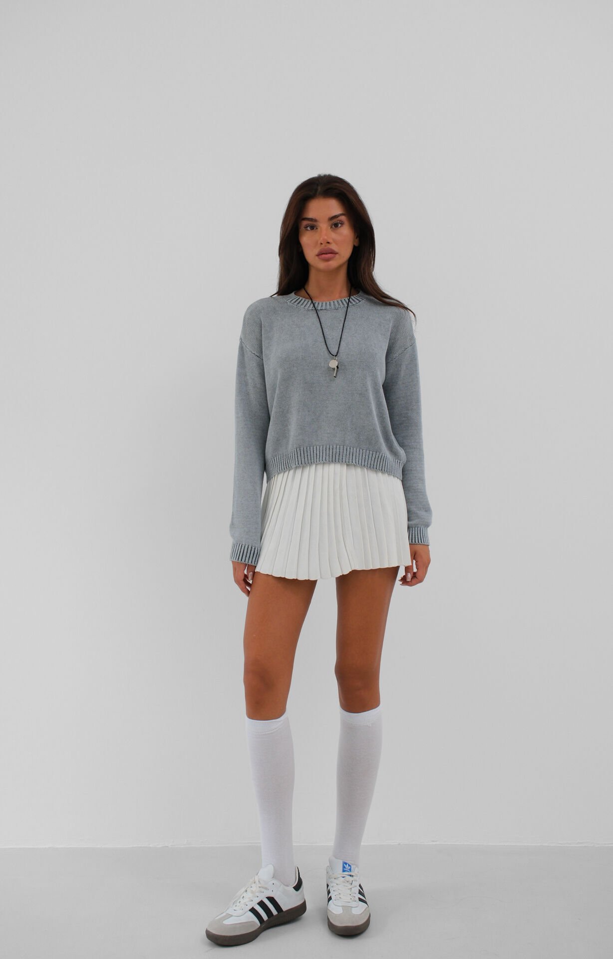 Wholesale Washable Crop Knitwear Sweater