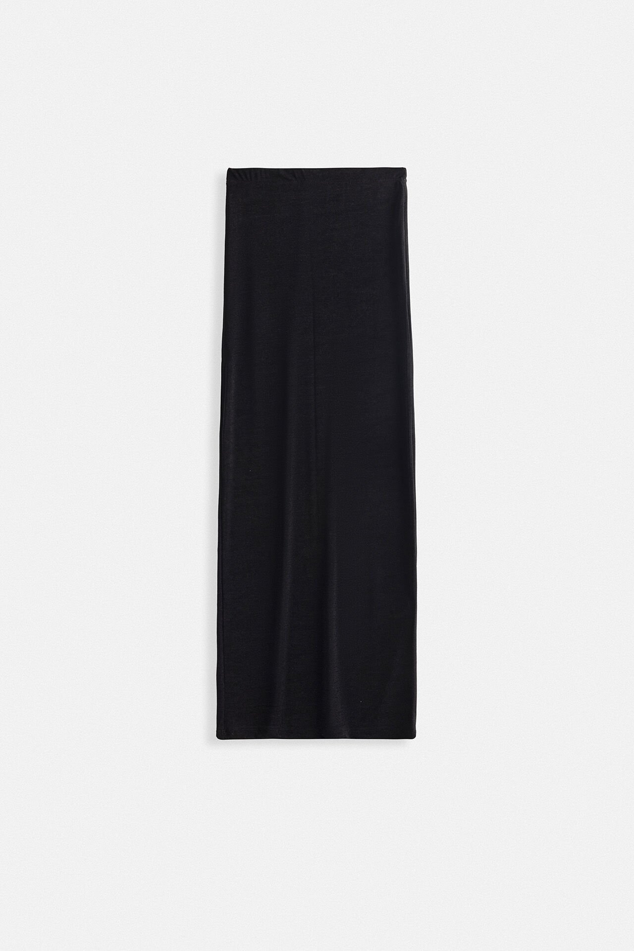 Wholesale Shiny Fabric Maxi Black Skirt