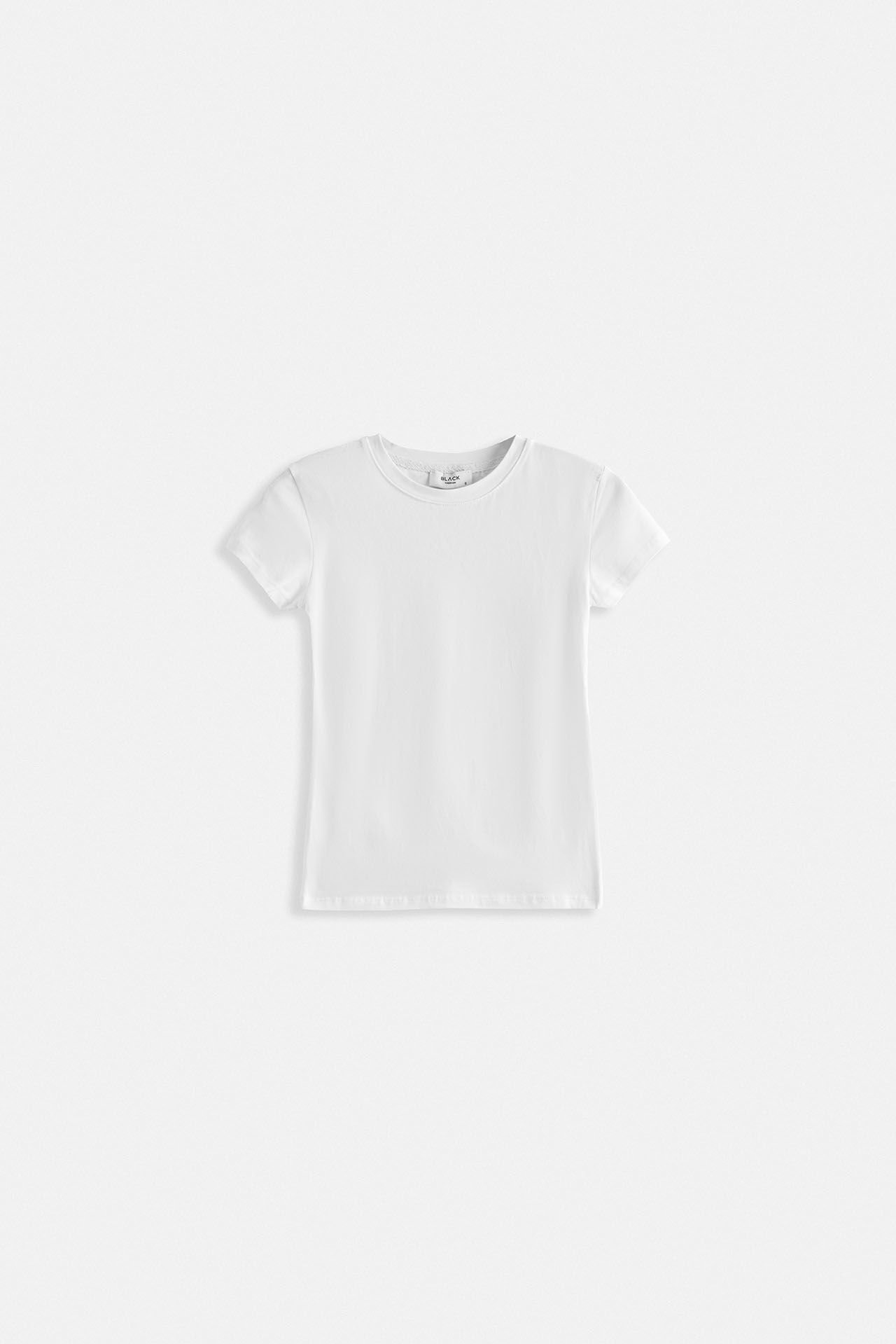 Toptan Likralı Basic Beyaz T-Shirt