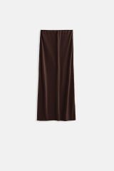 Wholesale Pencil Midi Brown Skirt