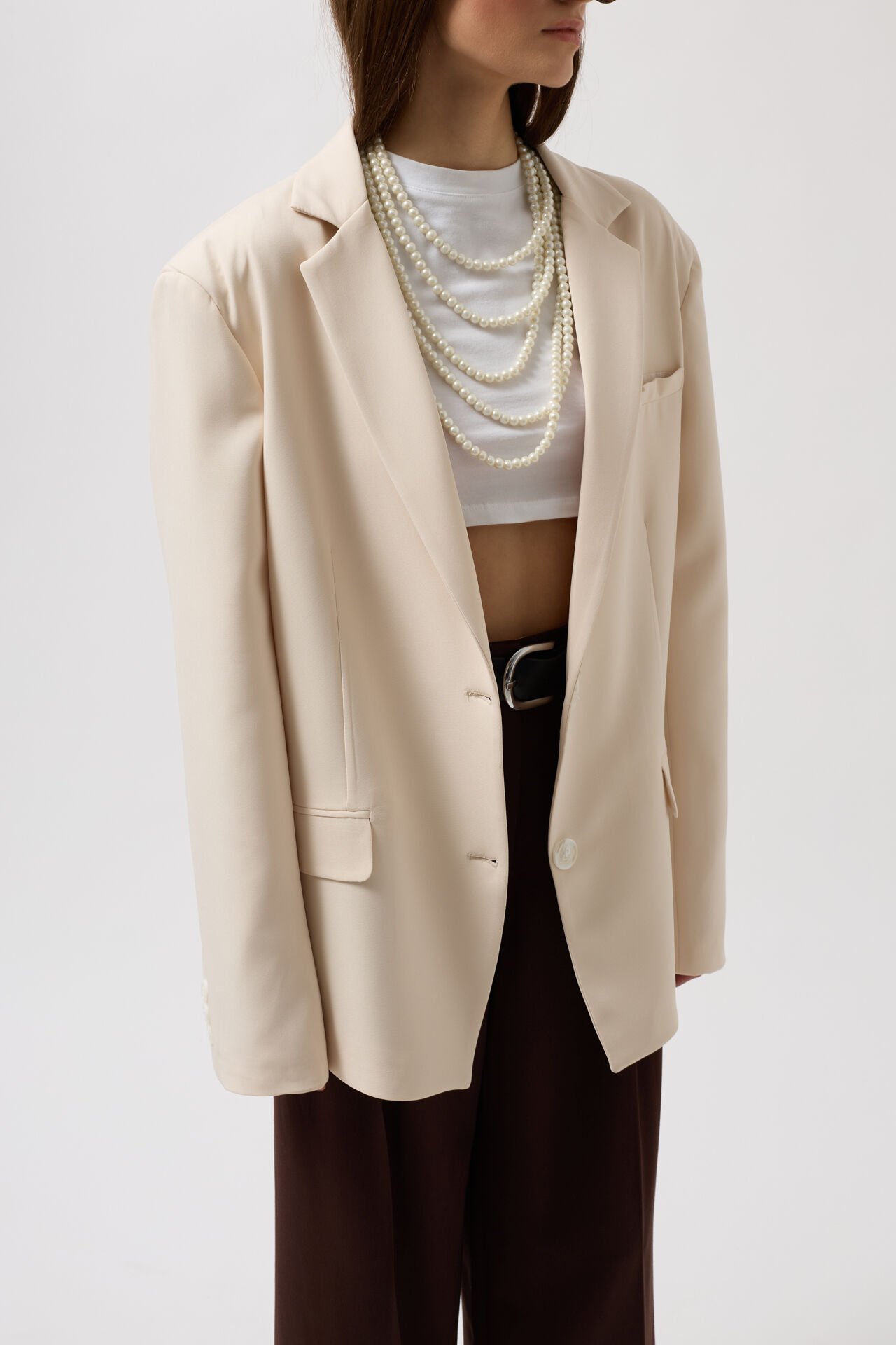 Toptan Basic Oversize Taş Ceket