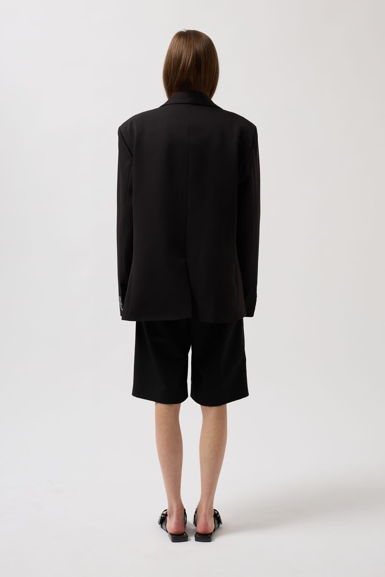 Toptan Basic Oversize Siyah Ceket